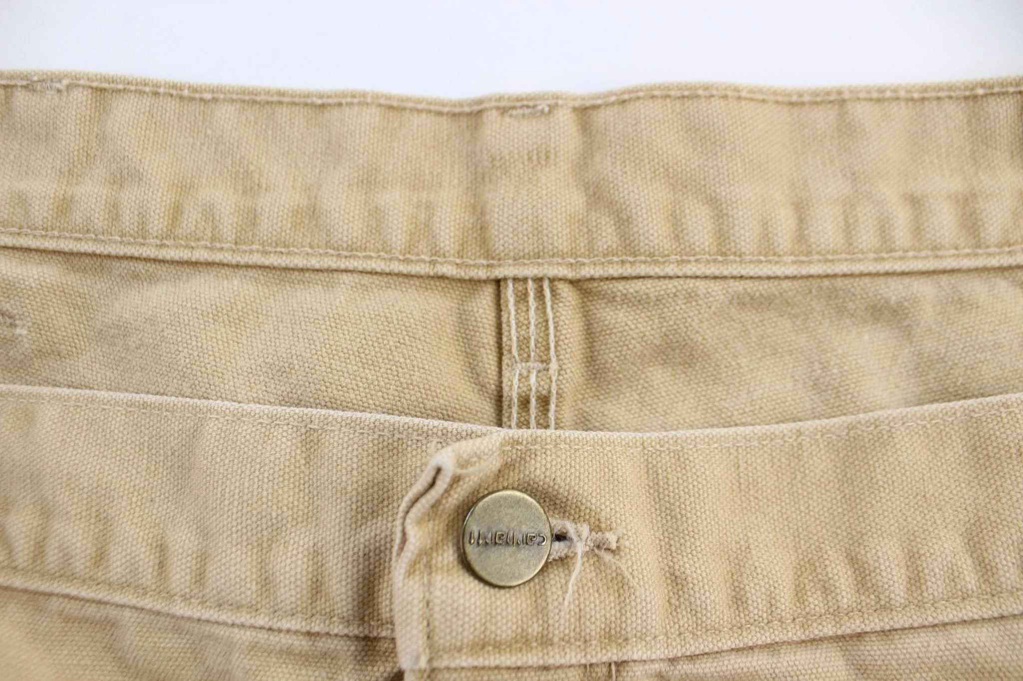 Carhartt Logo Patch Tan Shorts - Image 3
