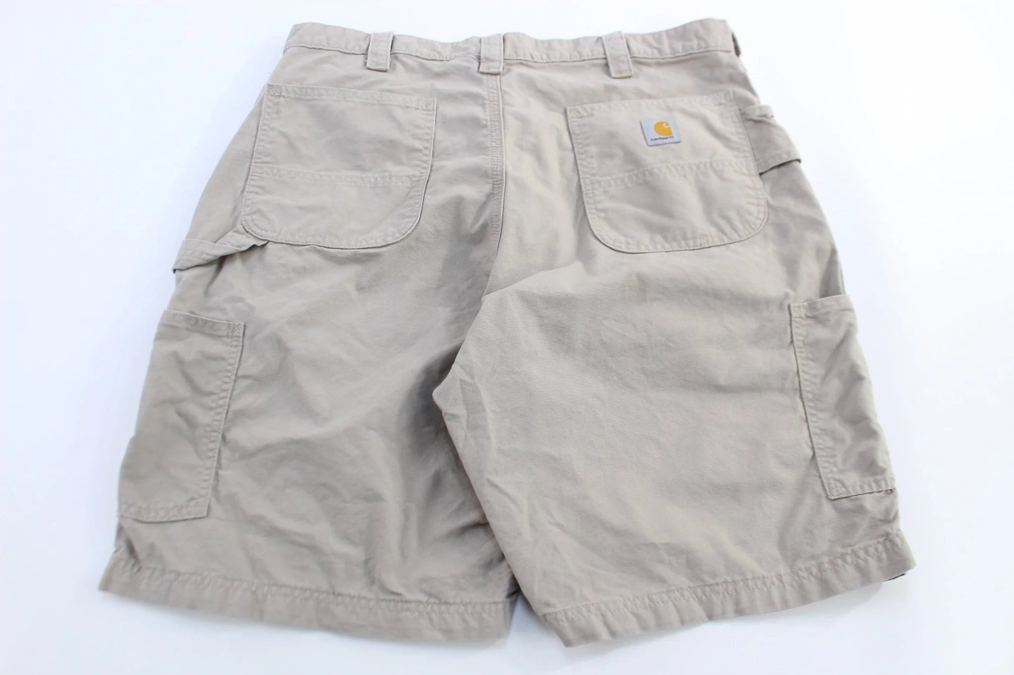 Carhartt Logo Patch Tan Shorts