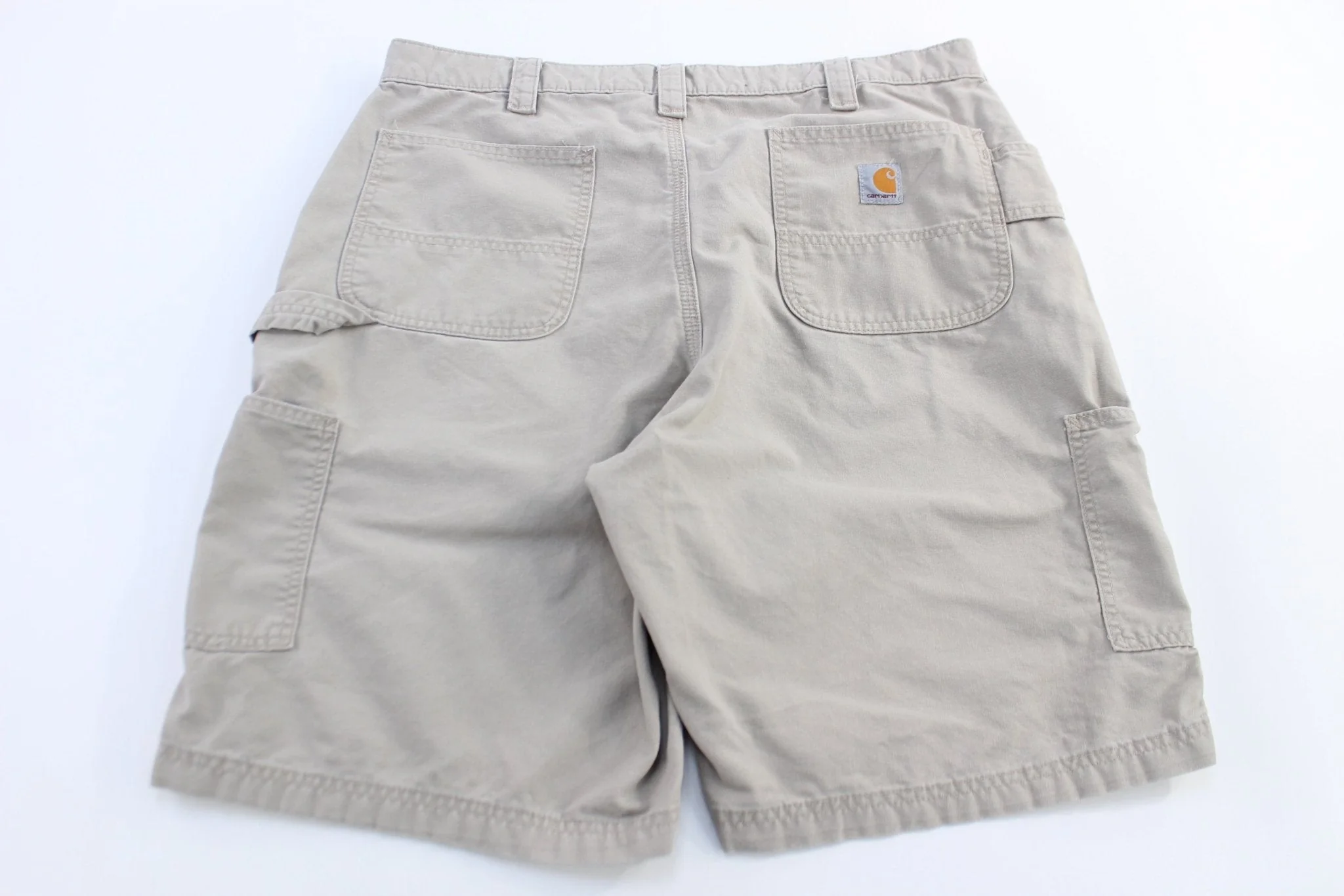 Carhartt Logo Patch Tan Shorts - Image 2