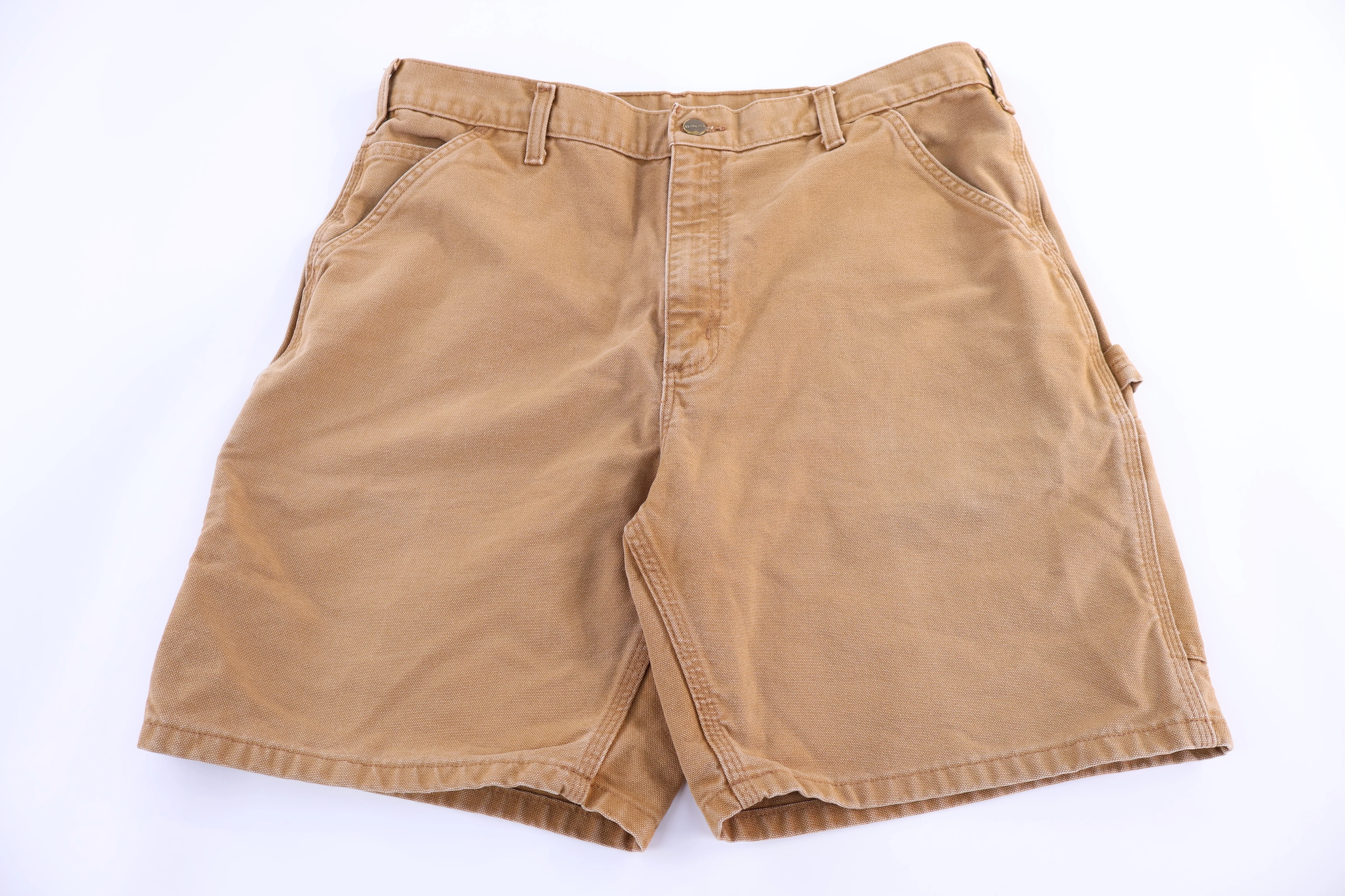 Carhartt Logo Patch Tan Shorts