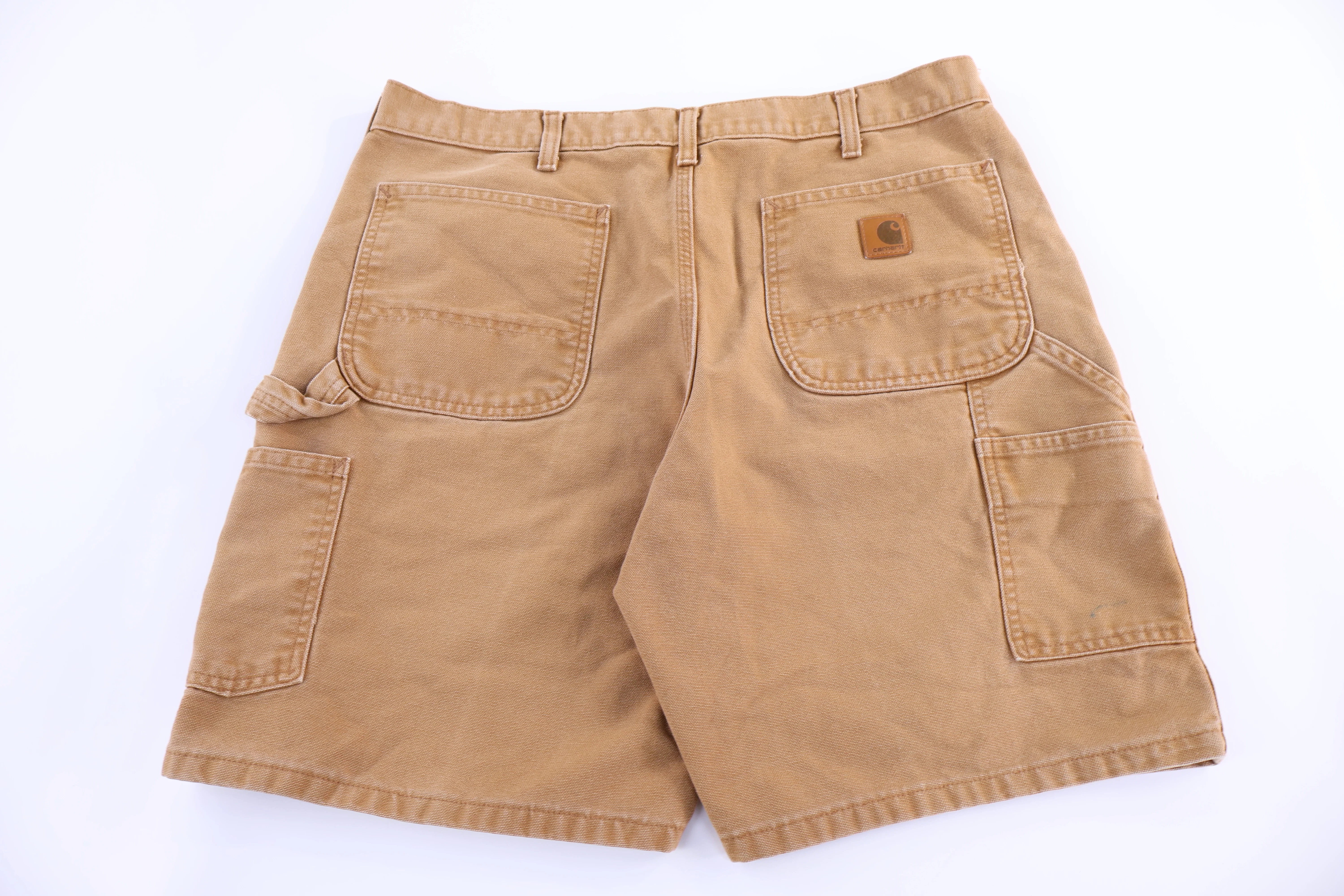 Carhartt Logo Patch Tan Shorts - Image 2