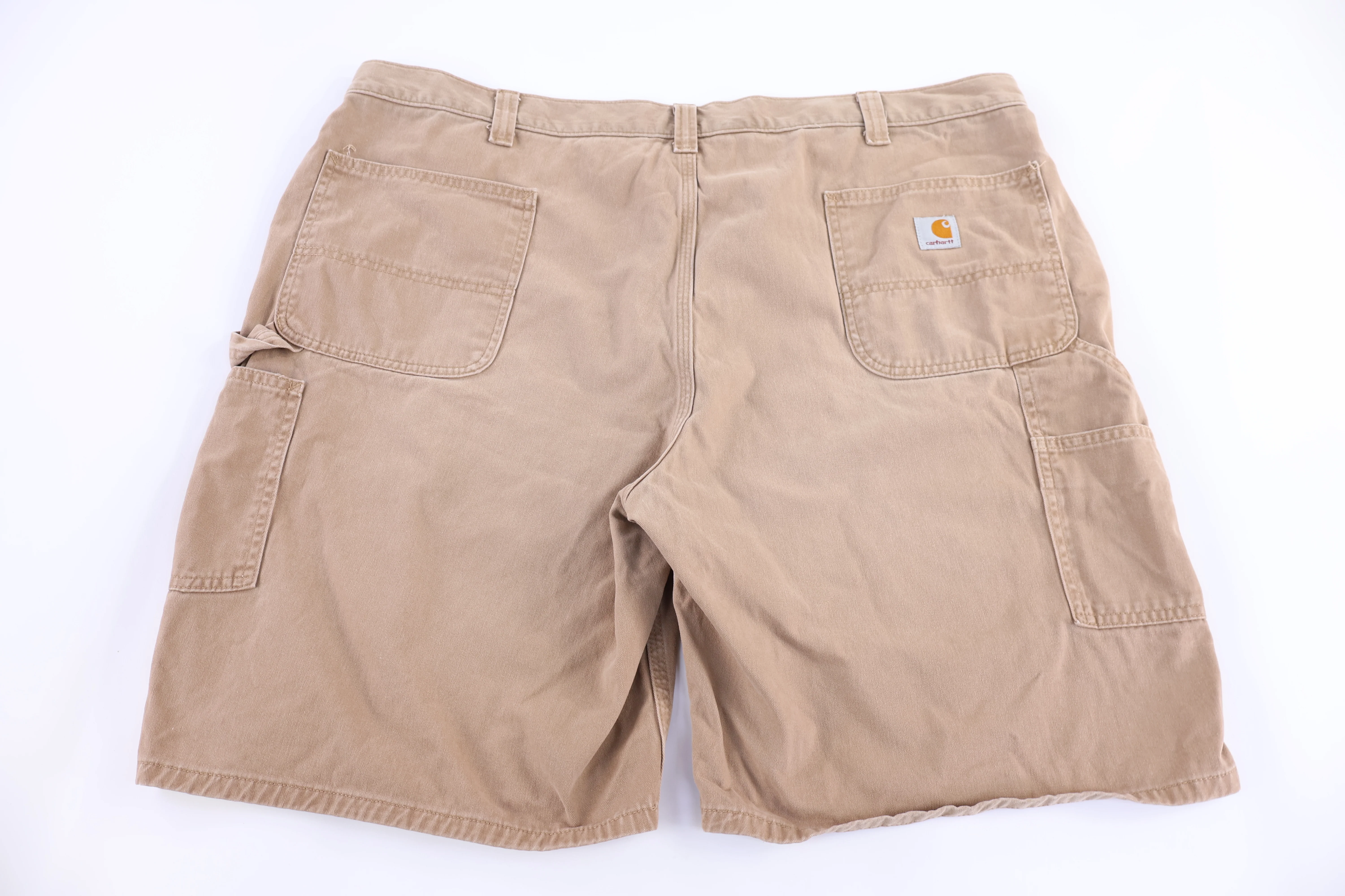 Carhartt Logo Patch Tan Shorts