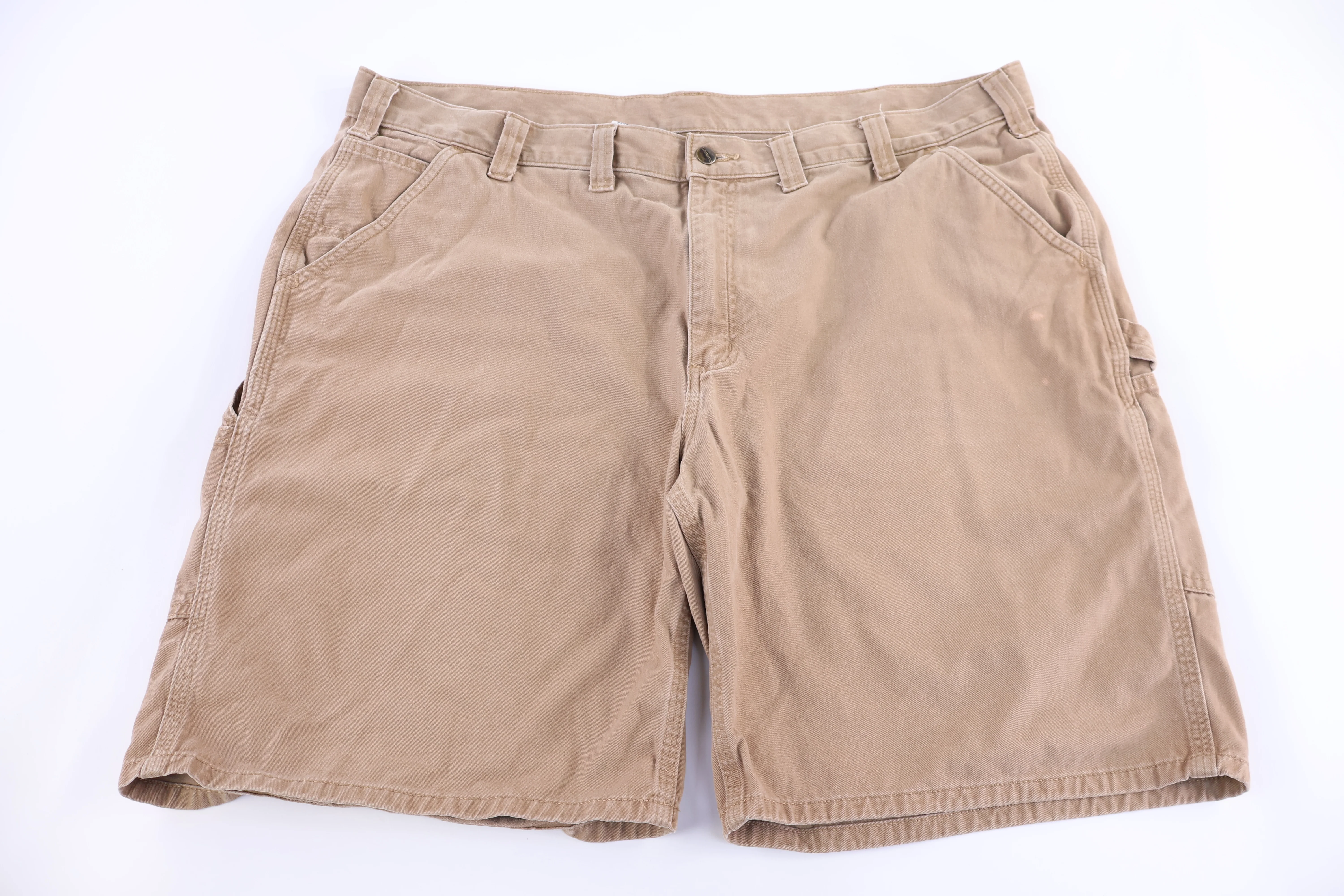 Carhartt Logo Patch Tan Shorts - Image 2