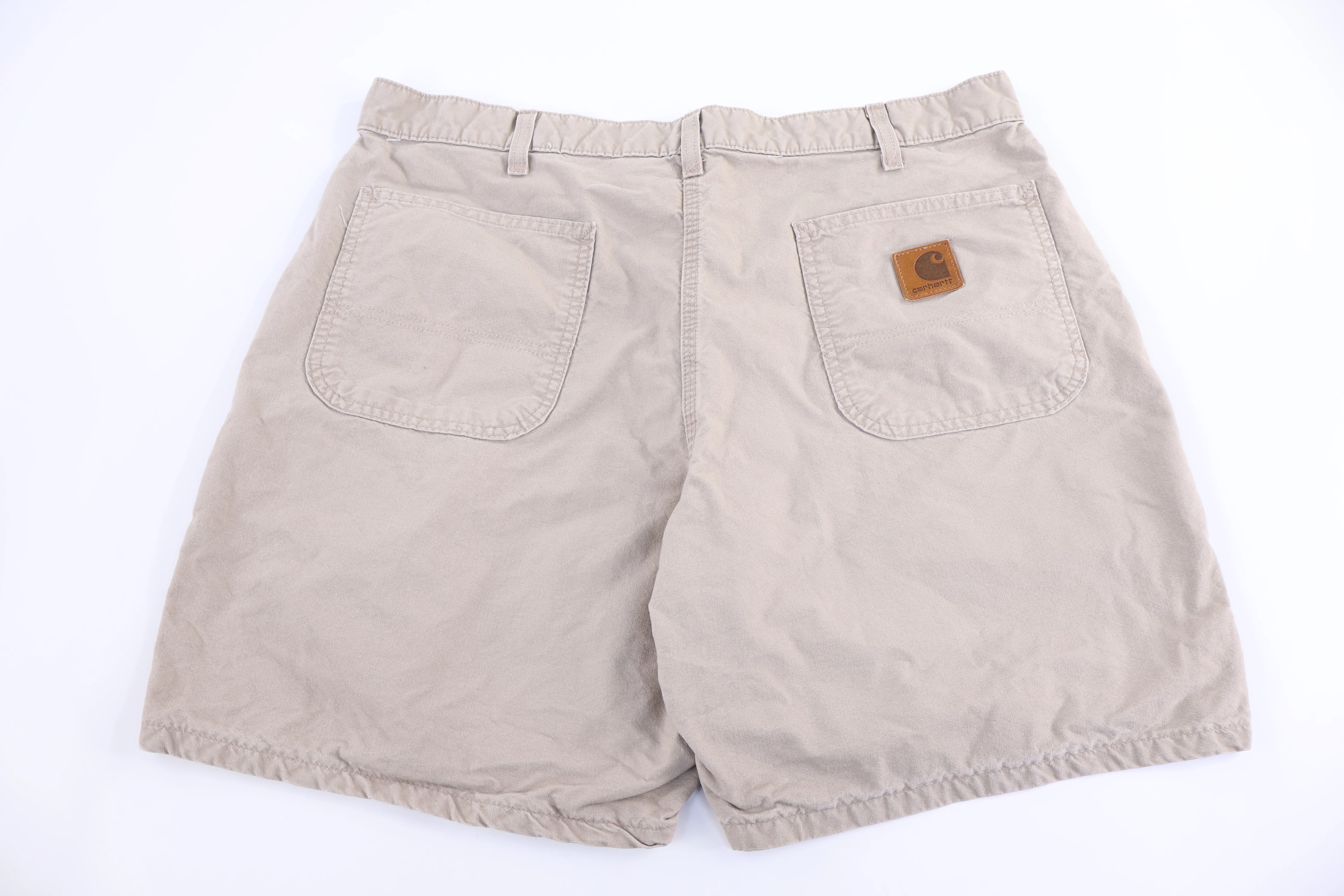 Carhartt Logo Patch Tan Shorts
