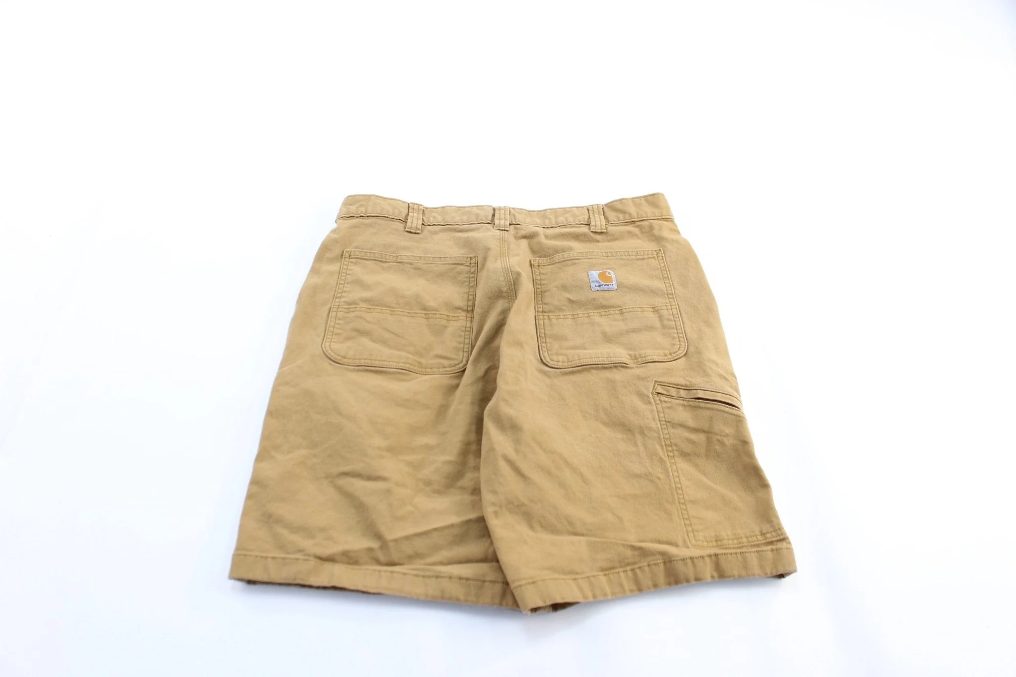 Carhartt Logo Patch Tan Shorts - Image 2