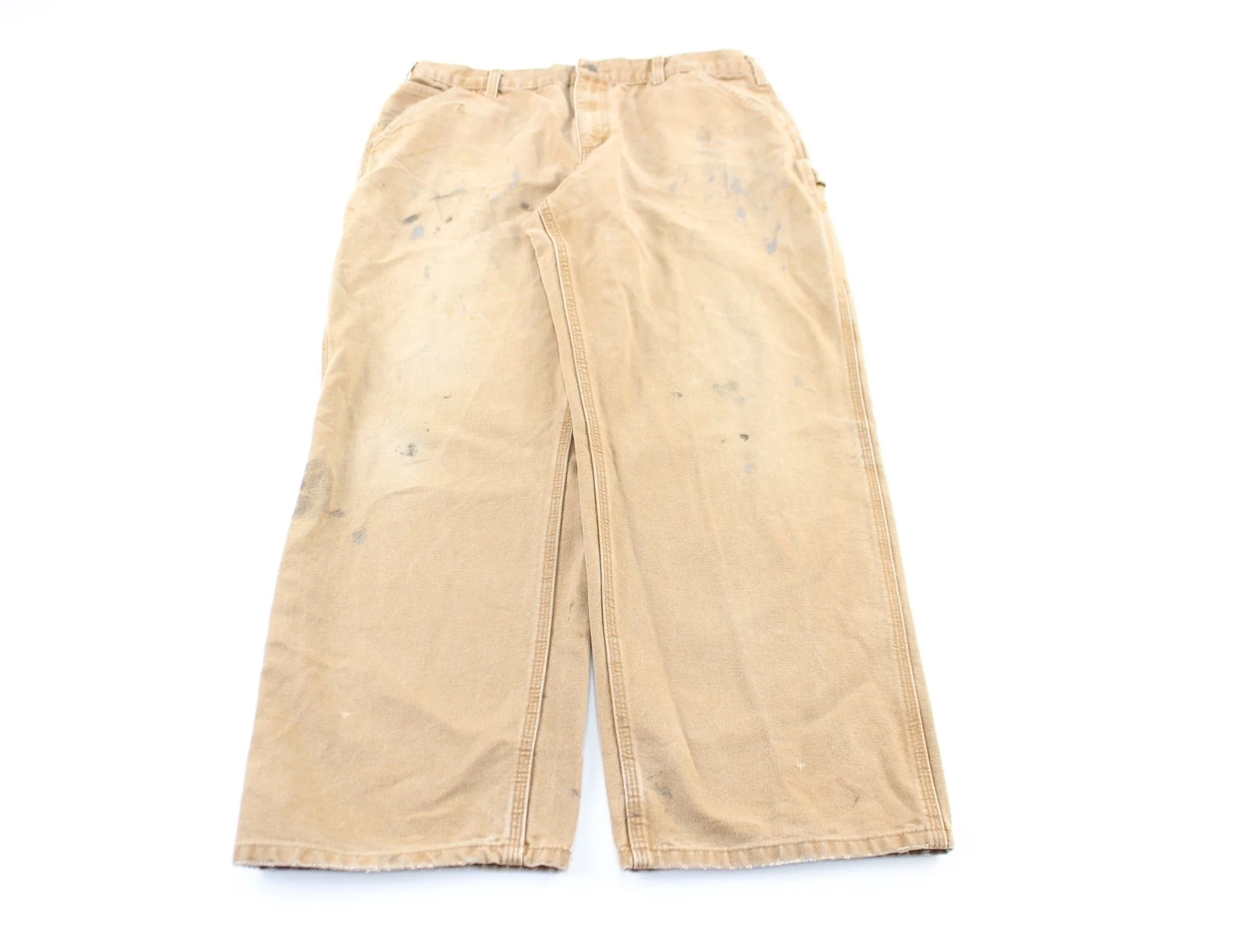 Carhartt Logo Patch Tan Workwear Pants