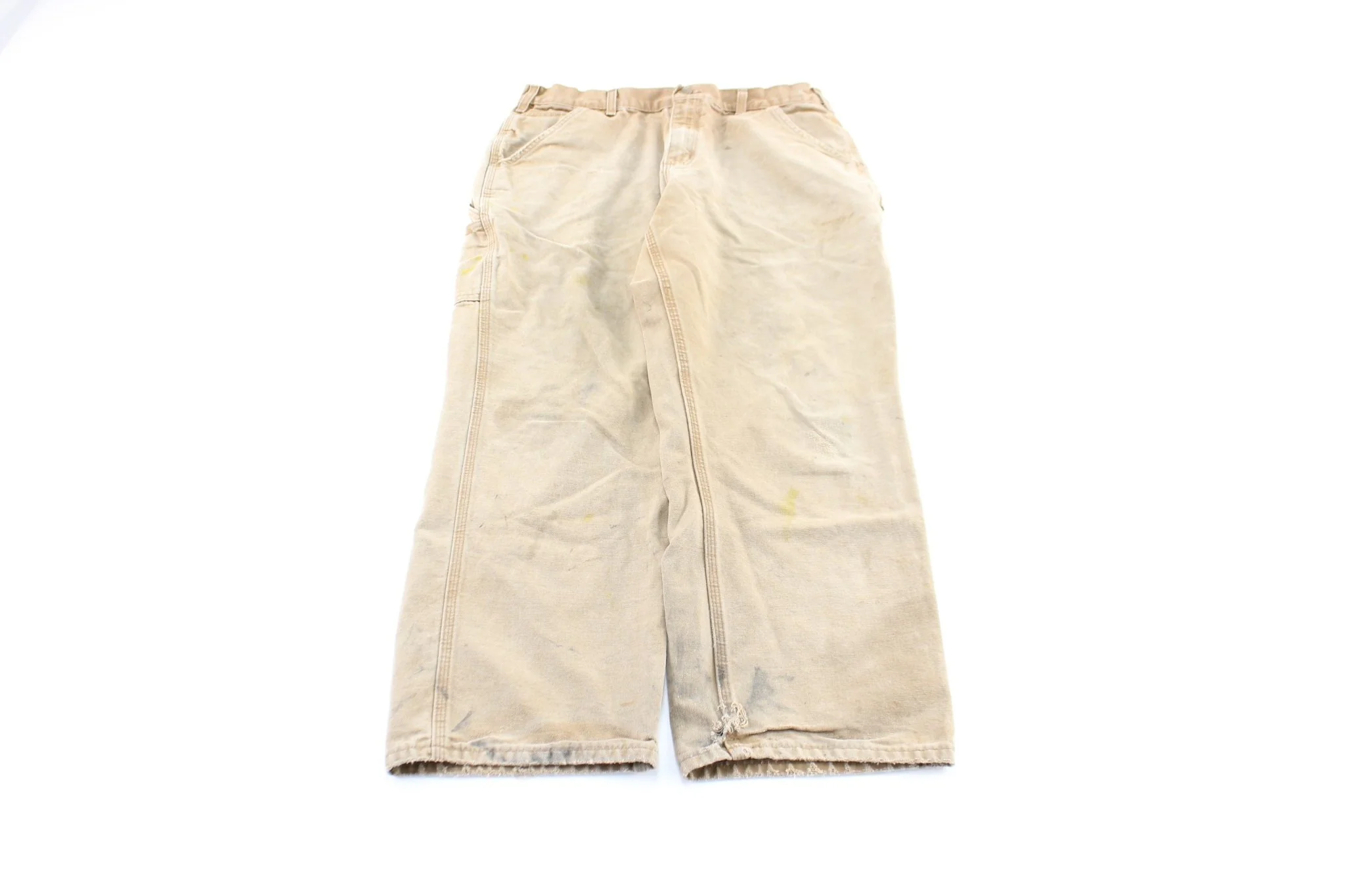 Carhartt Logo Patch Tan Workwear Pants