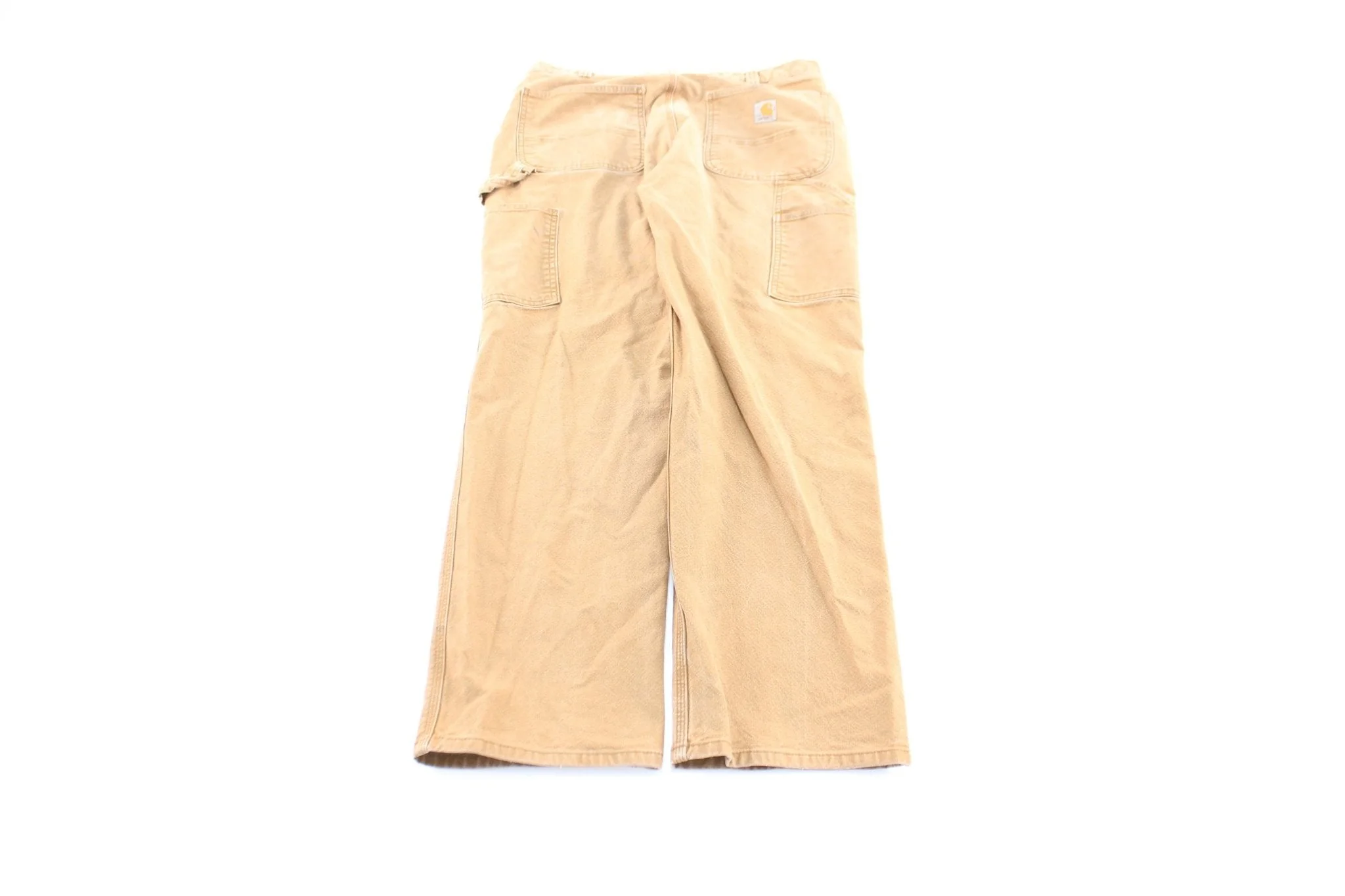 Carhartt Logo Patch Tan Workwear Pants - Image 2