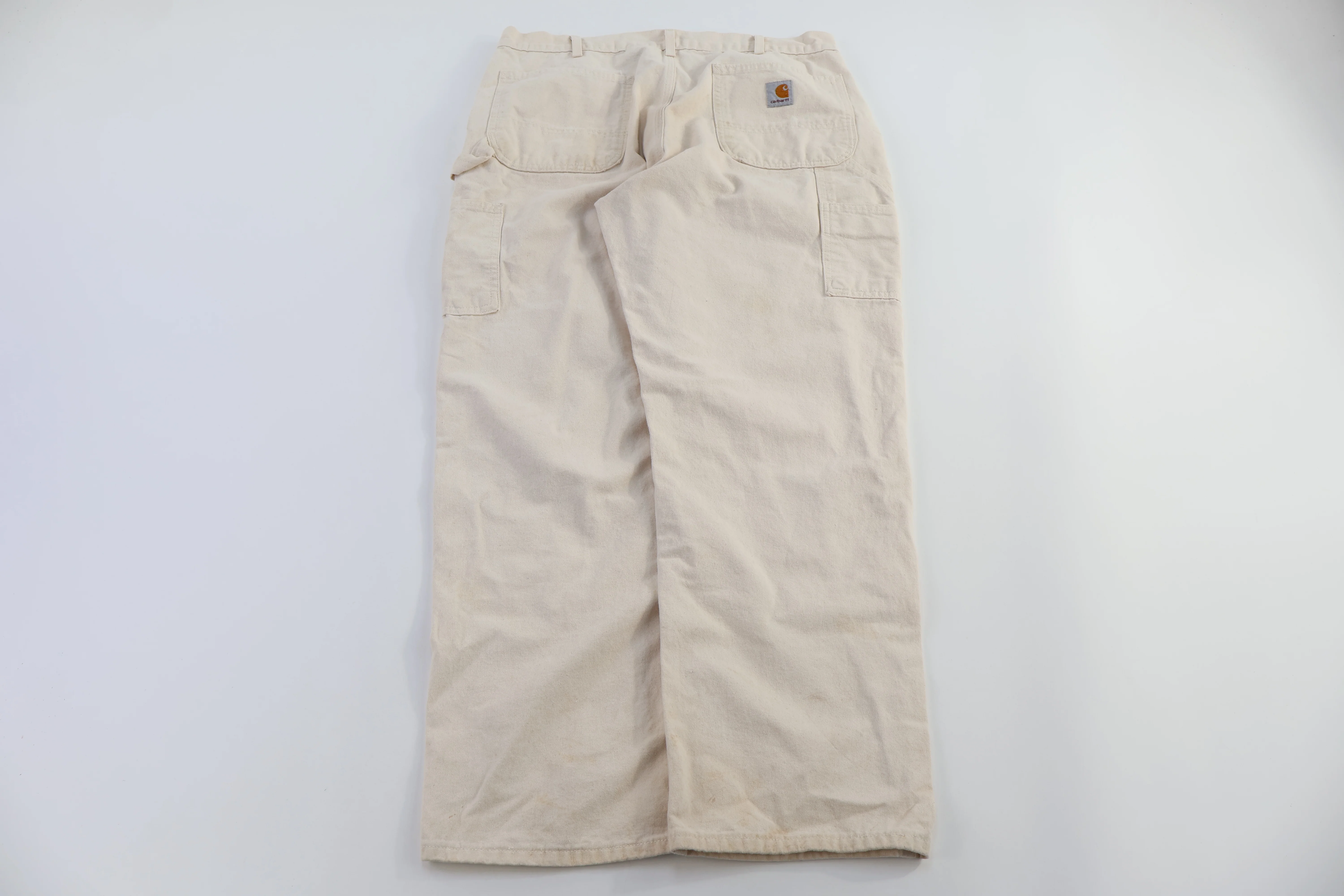 Carhartt Logo Patch White Double Knee Pants - Image 2