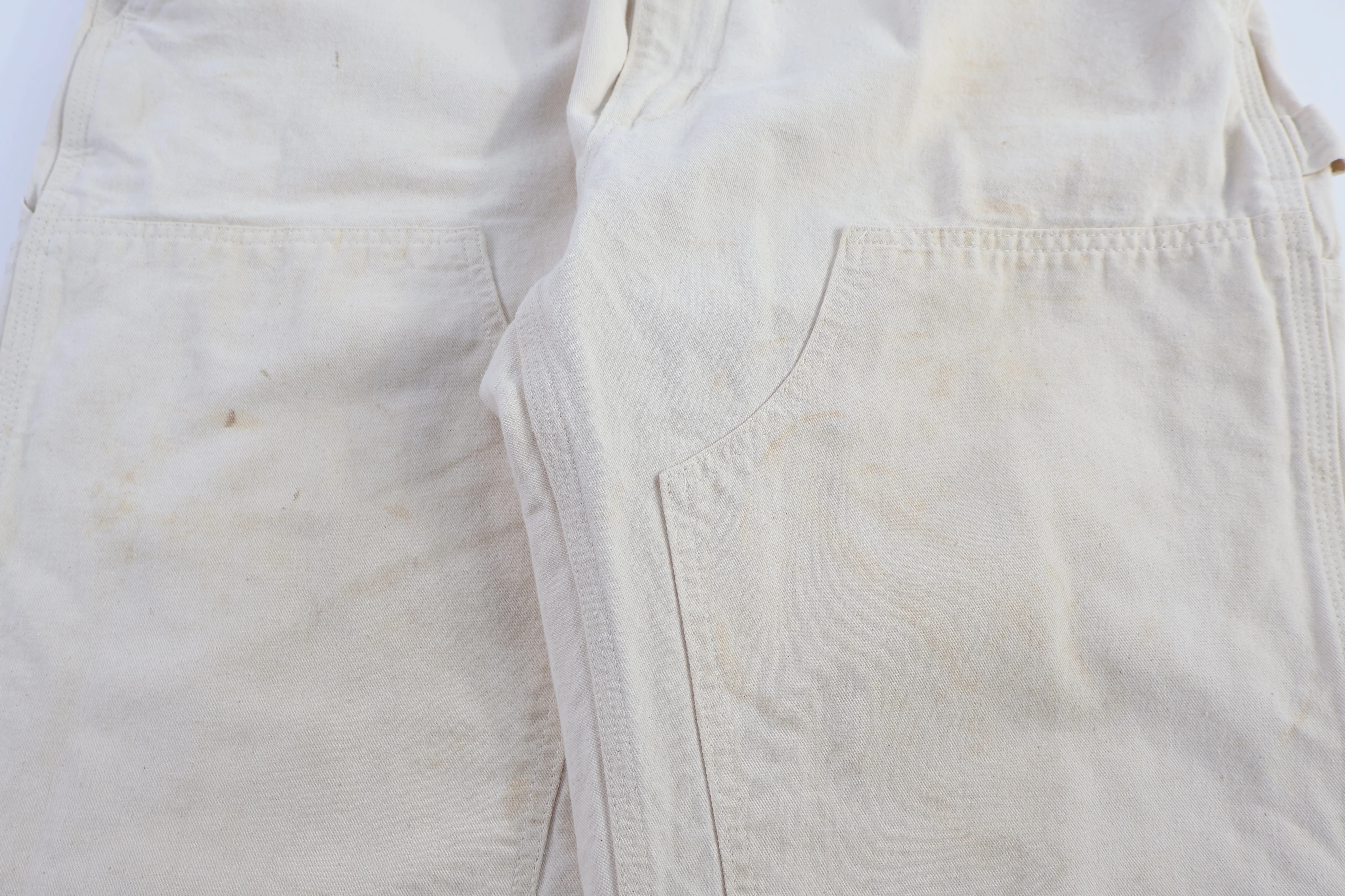 Carhartt Logo Patch White Double Knee Pants - Image 3