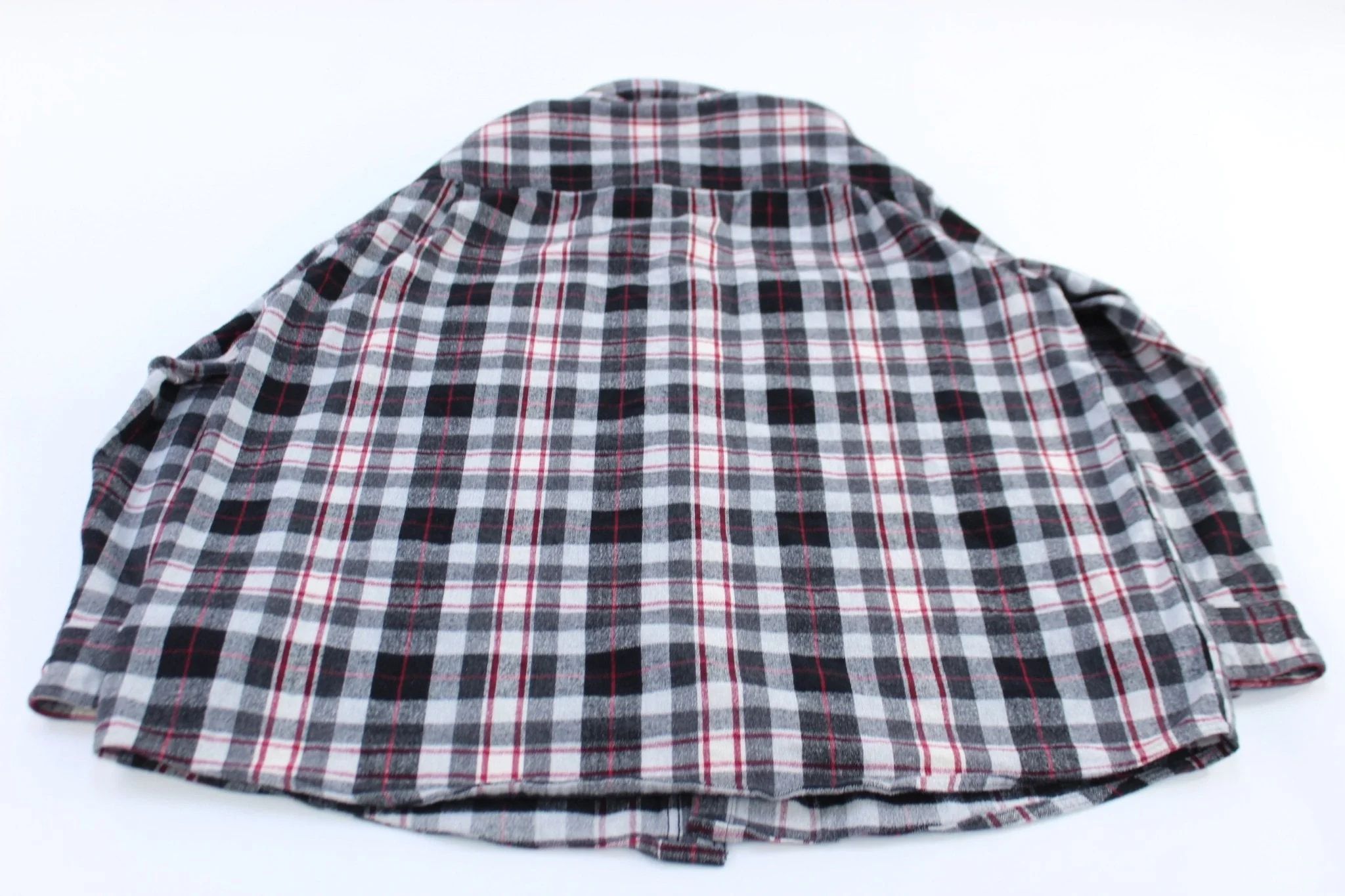 Carhartt Red, Black, & White Plaid LS Button Up - Image 2