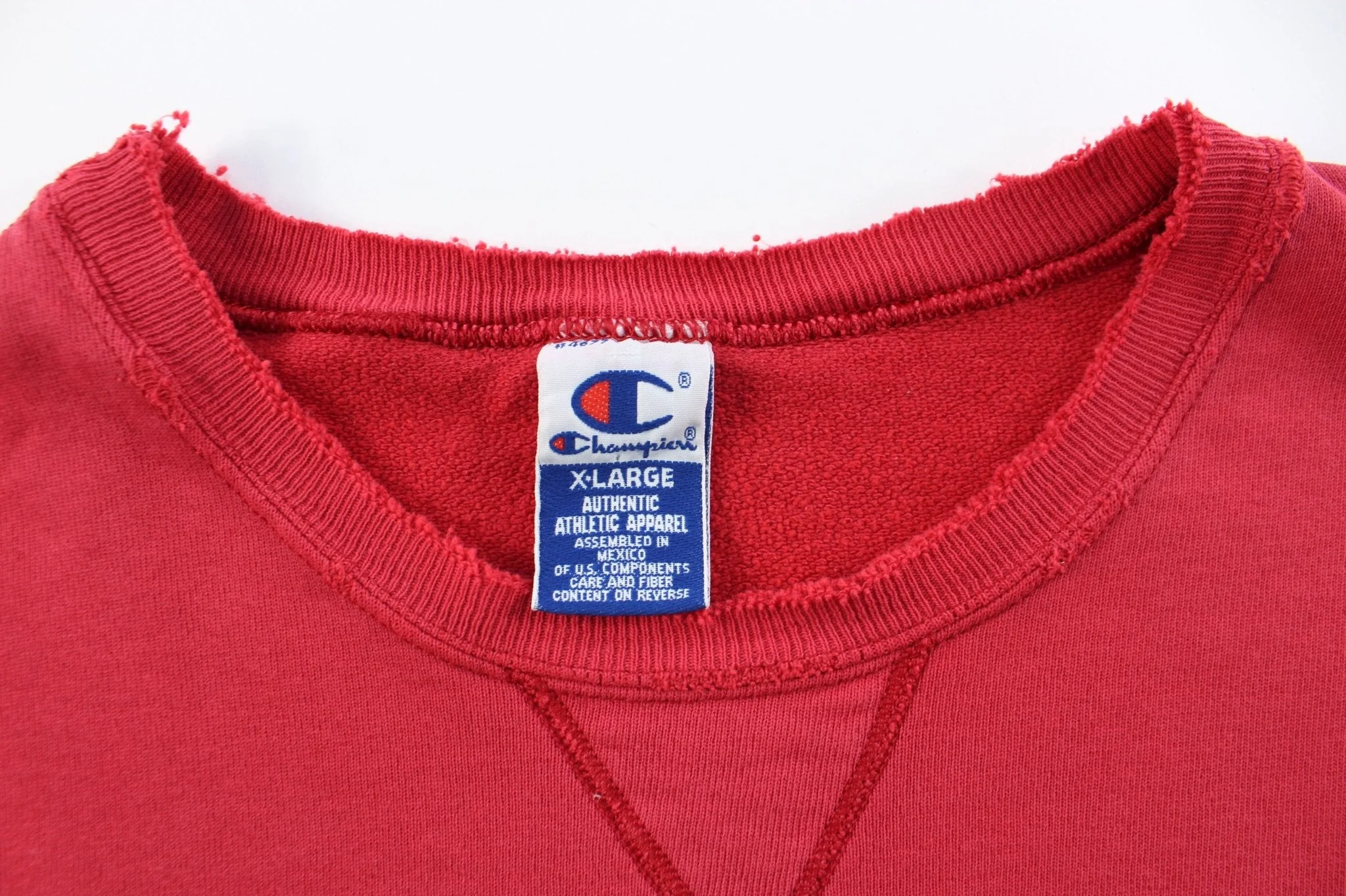 Champion Embroidered Logo Red Sweatshirt - Image 4
