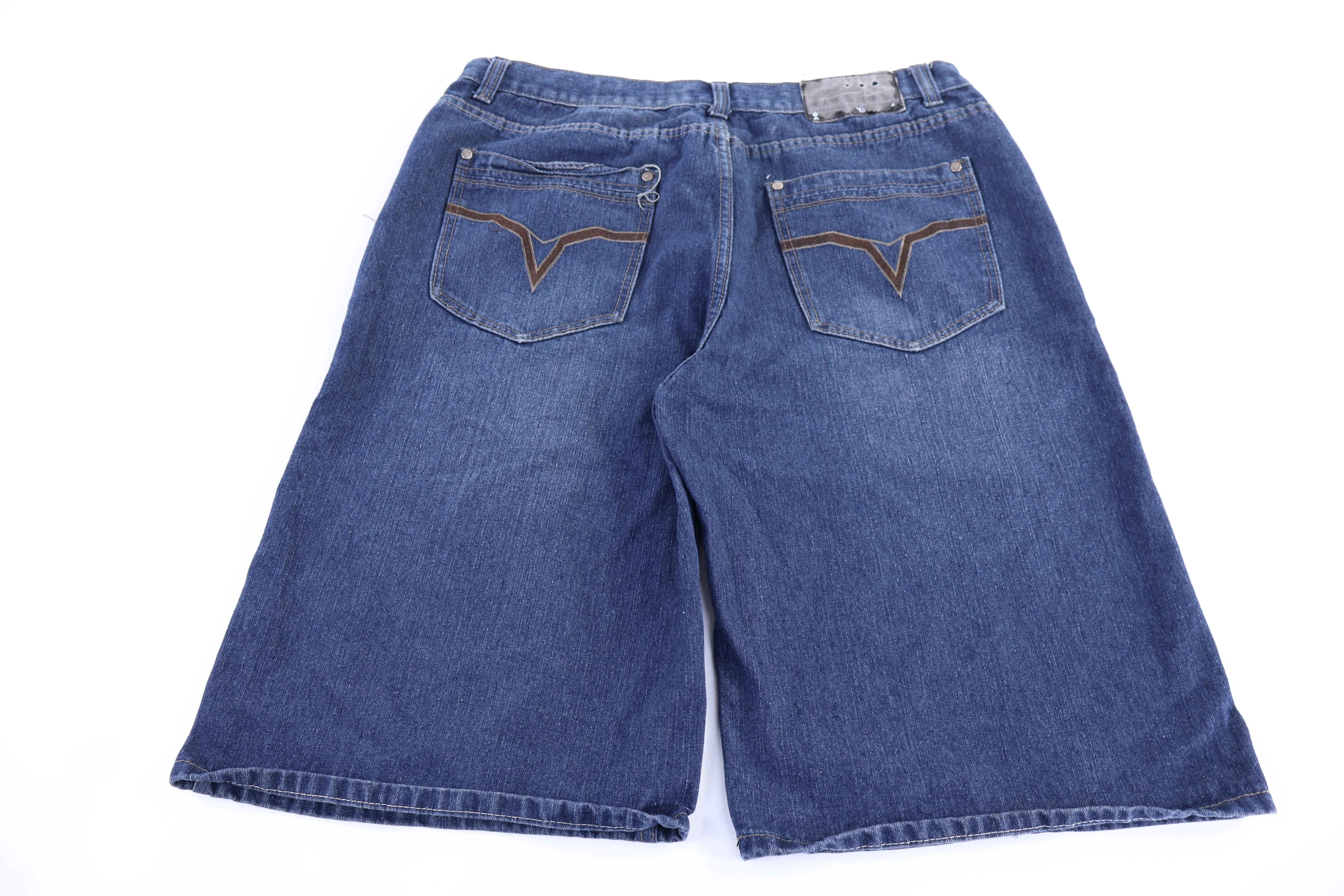 Chams Premium Dark Wash Denim Shorts - Image 2