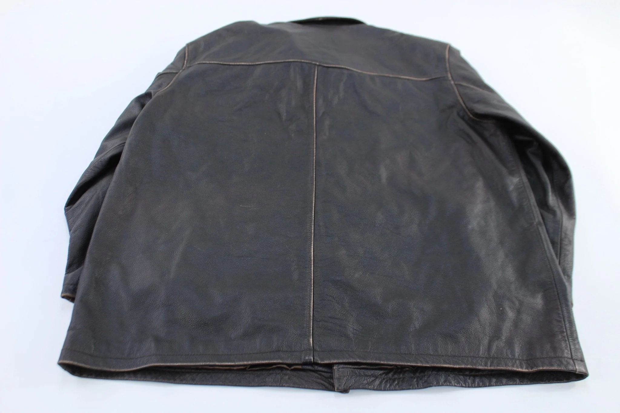Cherokee Dark Brown Leather Coat - Image 2