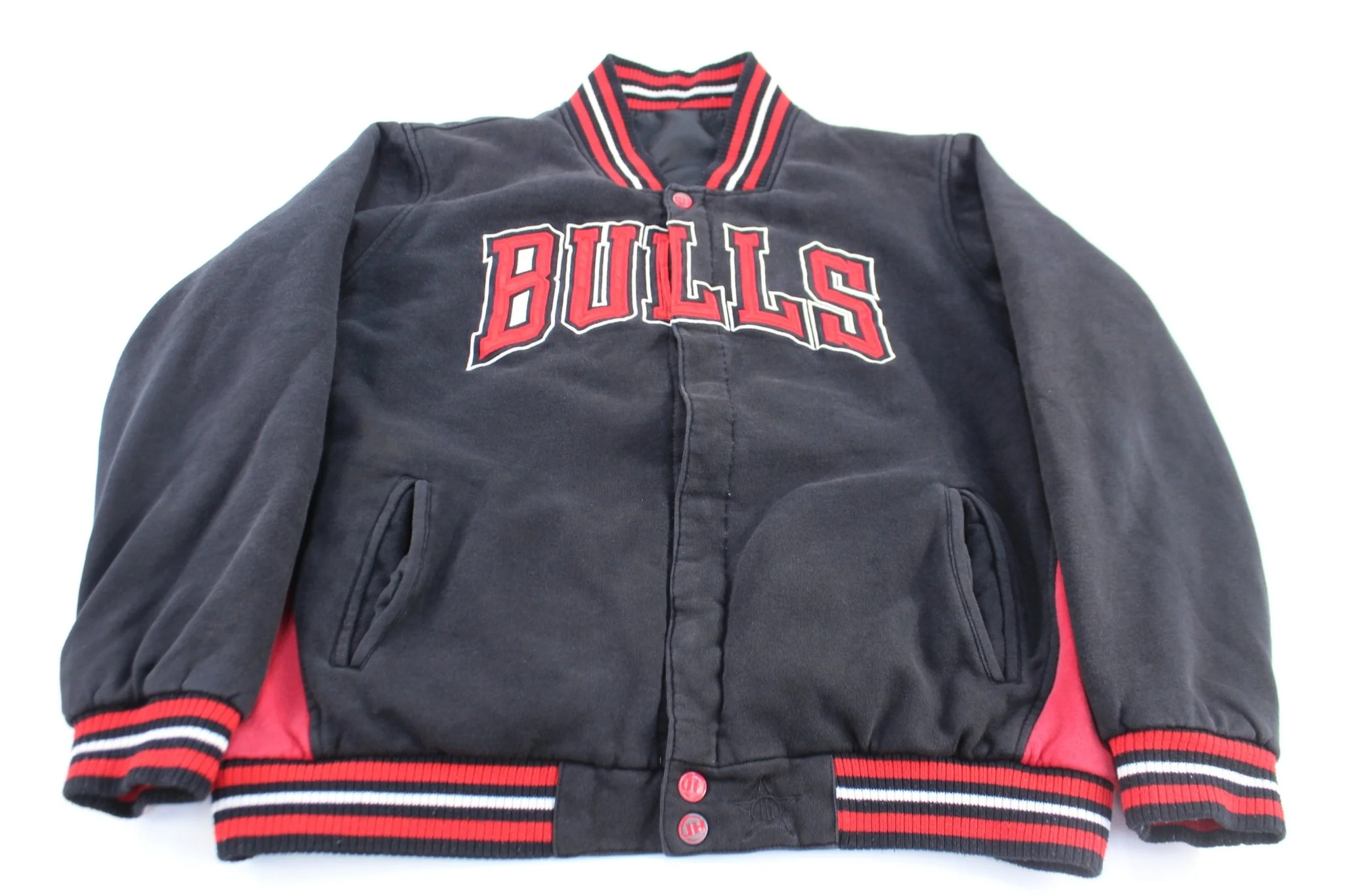 Chicago Bulls Basketball Embroidered Reversible Jeff Hamilton Jacket
