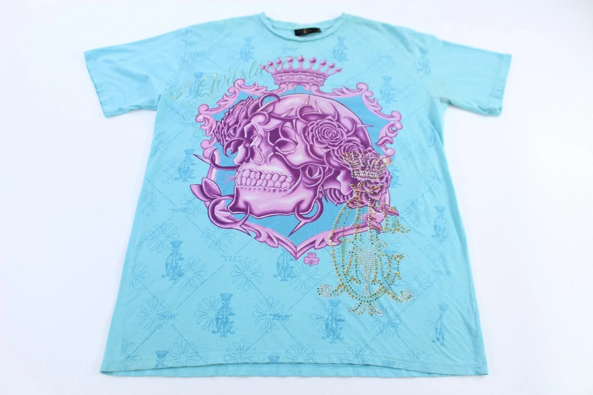 Christian Audiger Skull Graphic T-shirt - Image 2