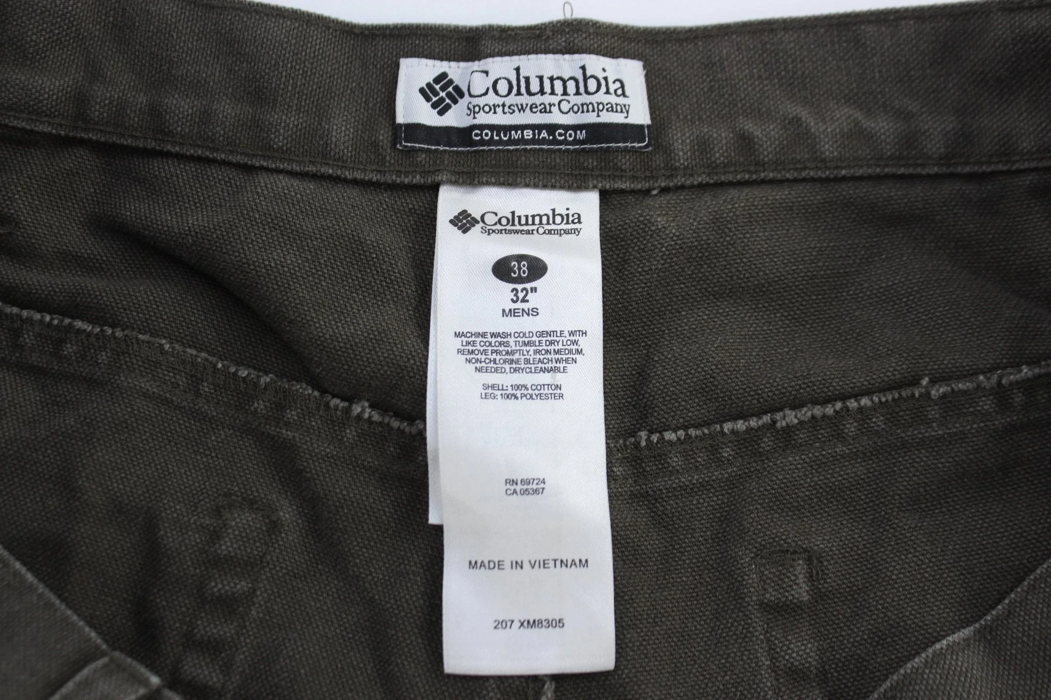 Columbia Olive Green Hunting Pants - Image 4