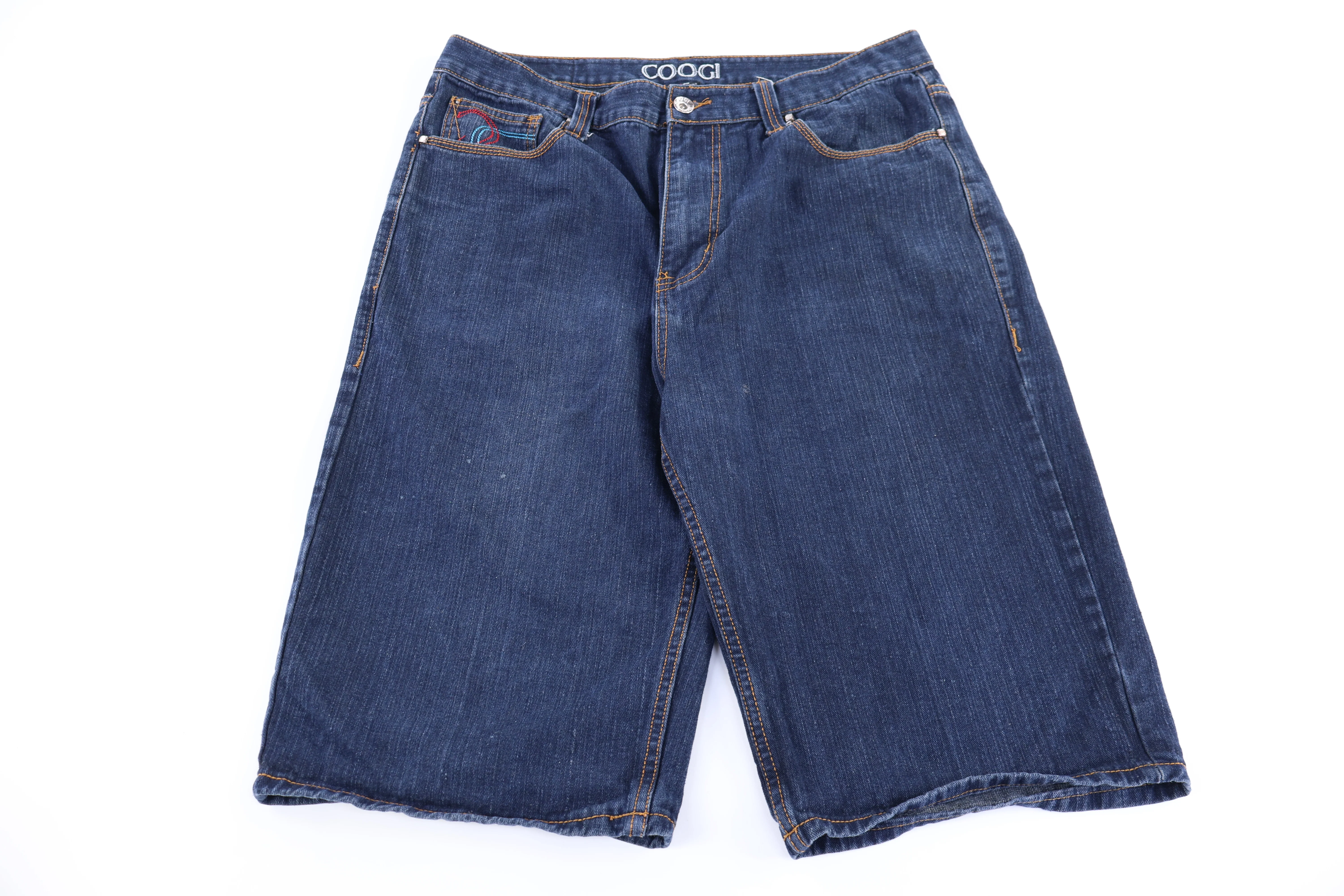 Coogi Dark Wash Denim Shorts - Image 2