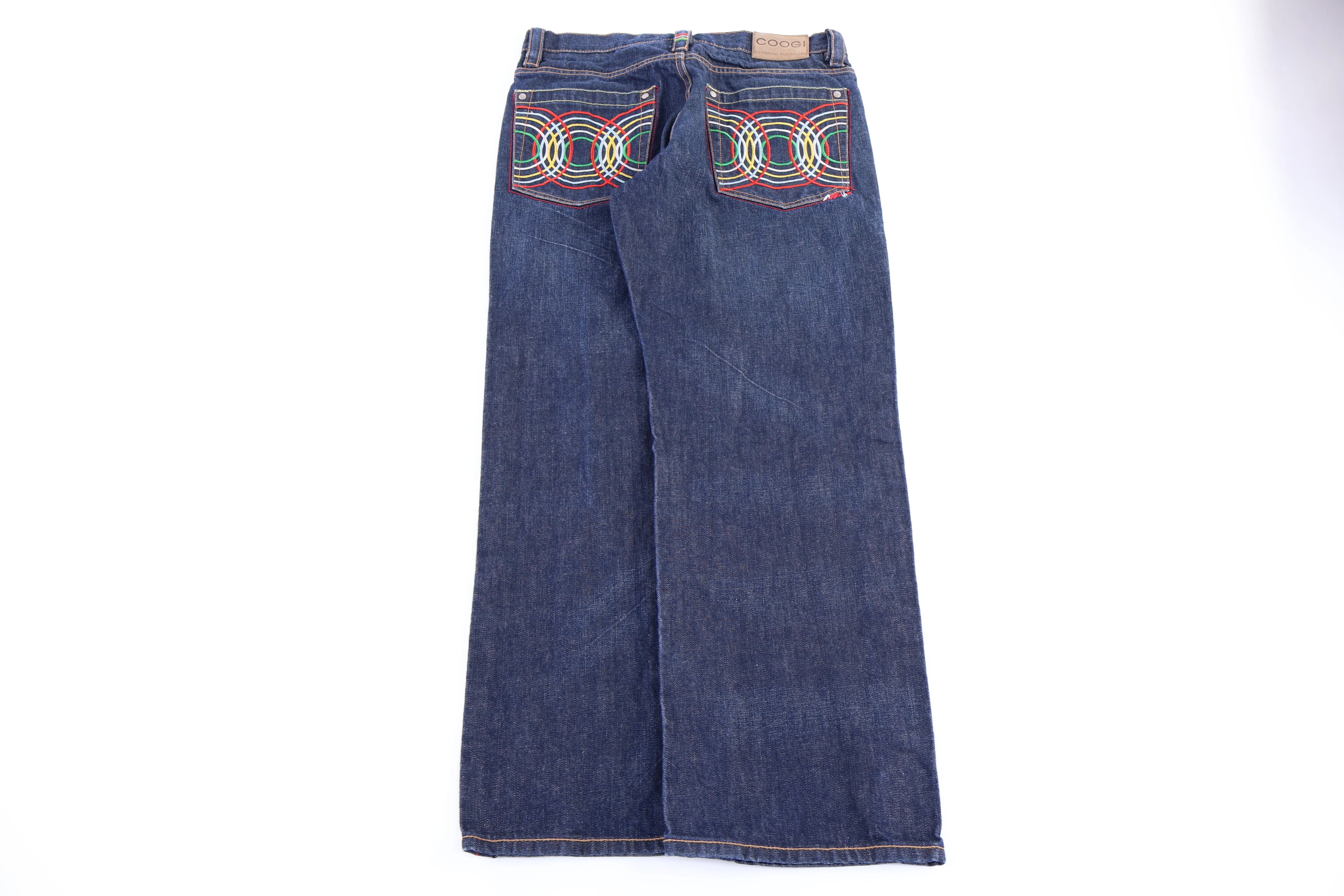 Coogi Embroidered Dark Wash Jeans