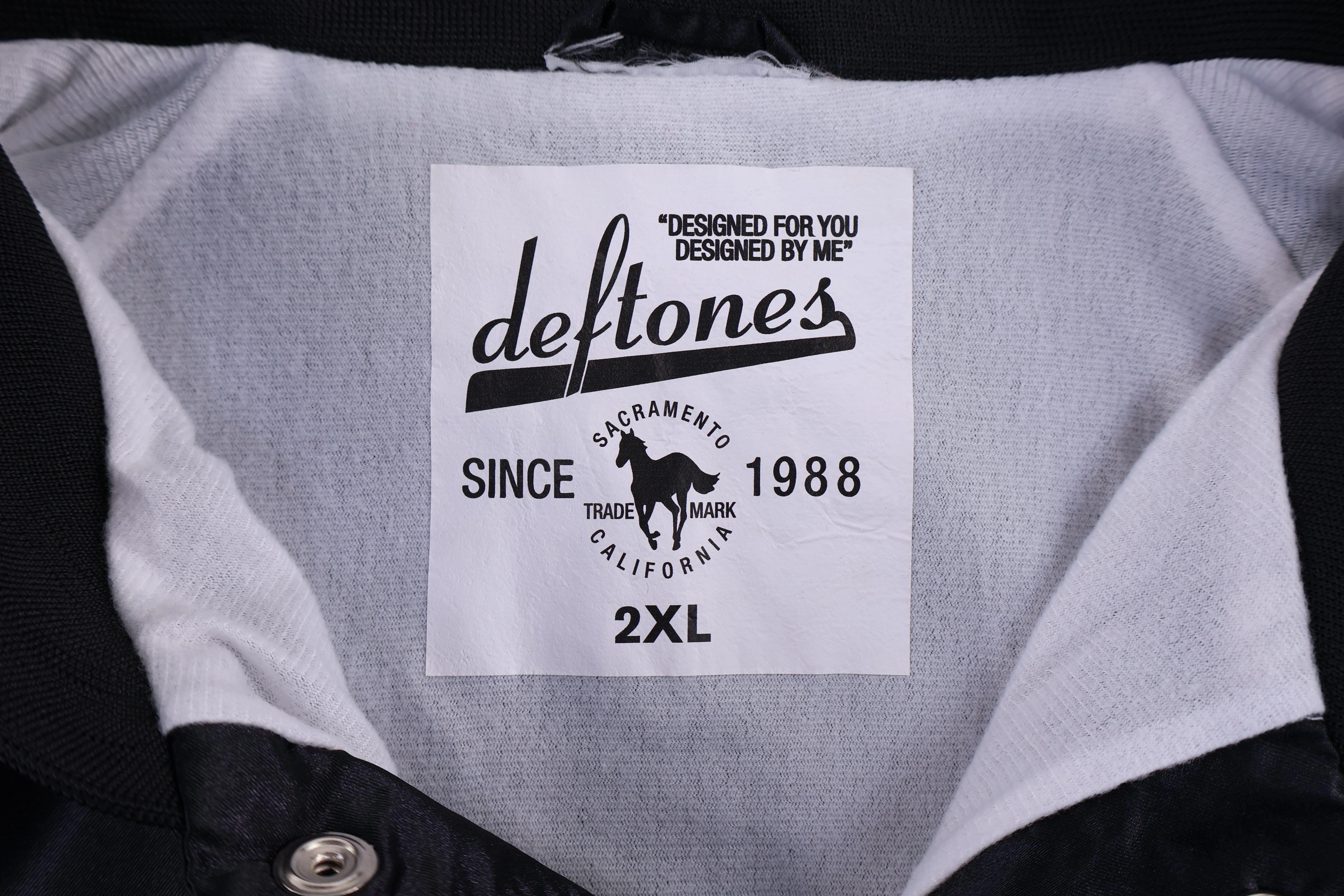 Deftones Black Bomber Jacket - Image 3