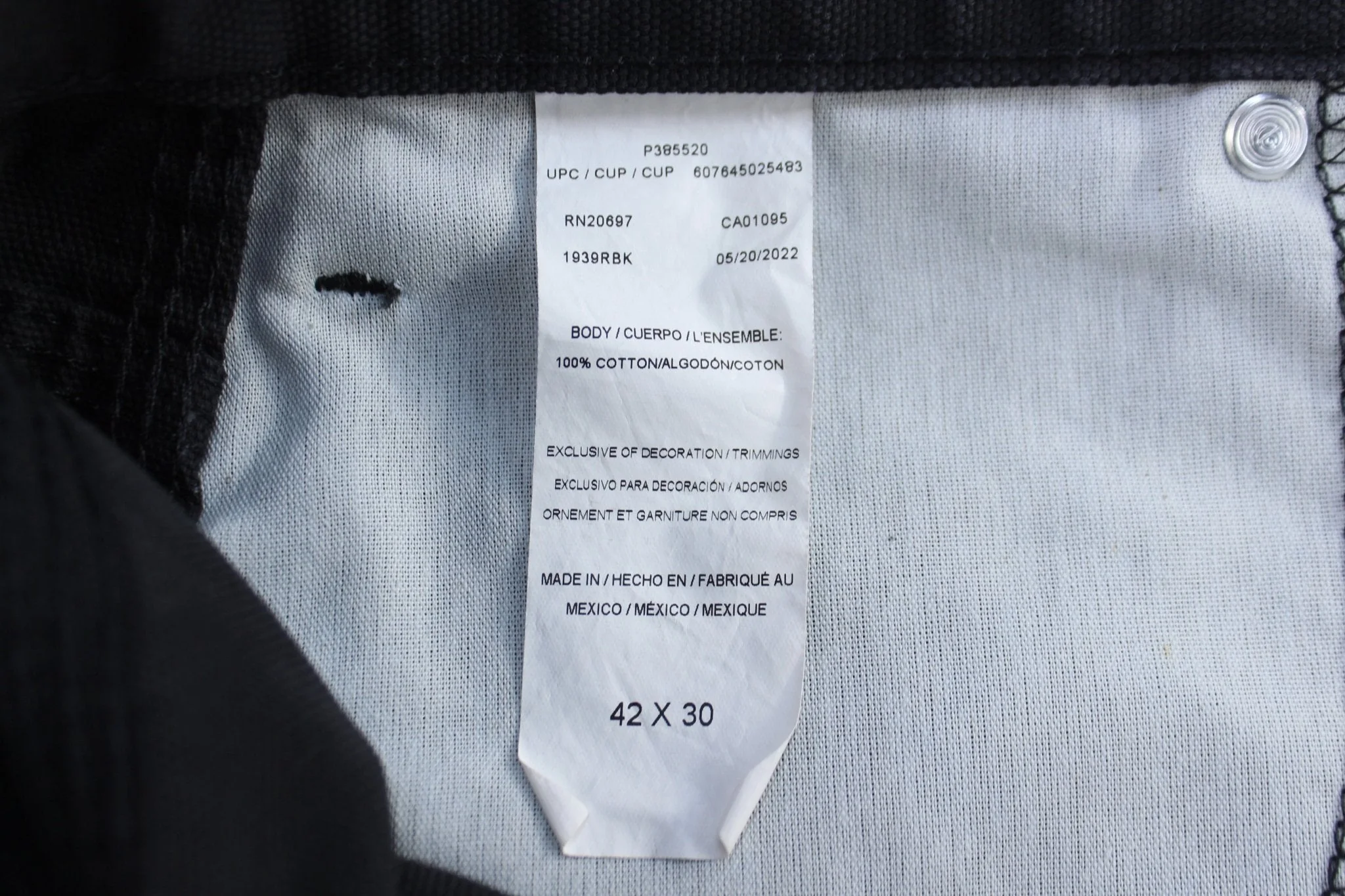 Dickie's Logo Patch Black Carpenter Pants - Image 3