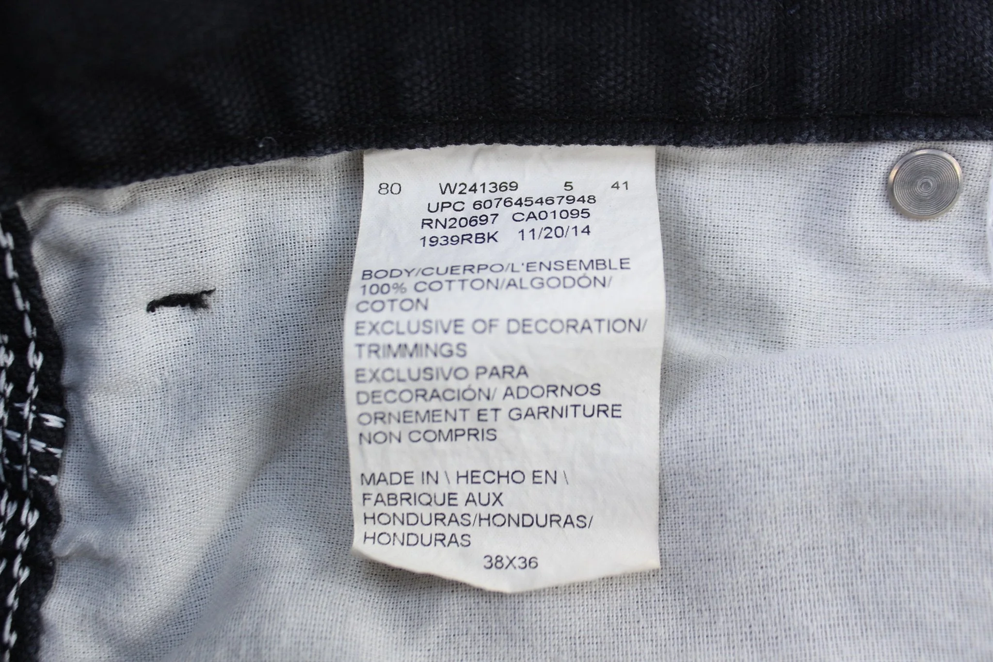 Dickie's Logo Patch Black Carpenter Pants - Image 3