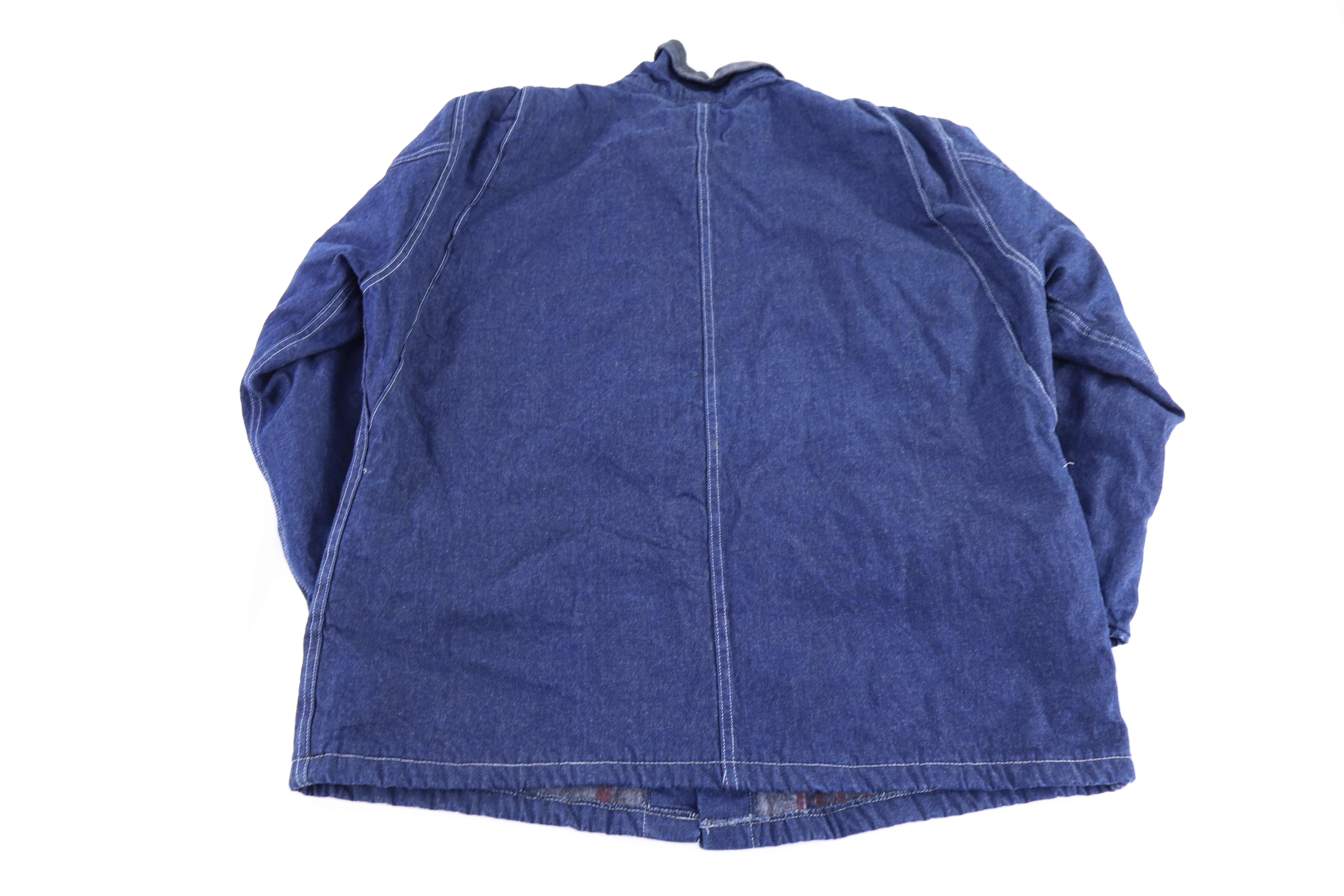 Dickies Logo Patch Blanket Lined Denim Chore Jacket - Image 2