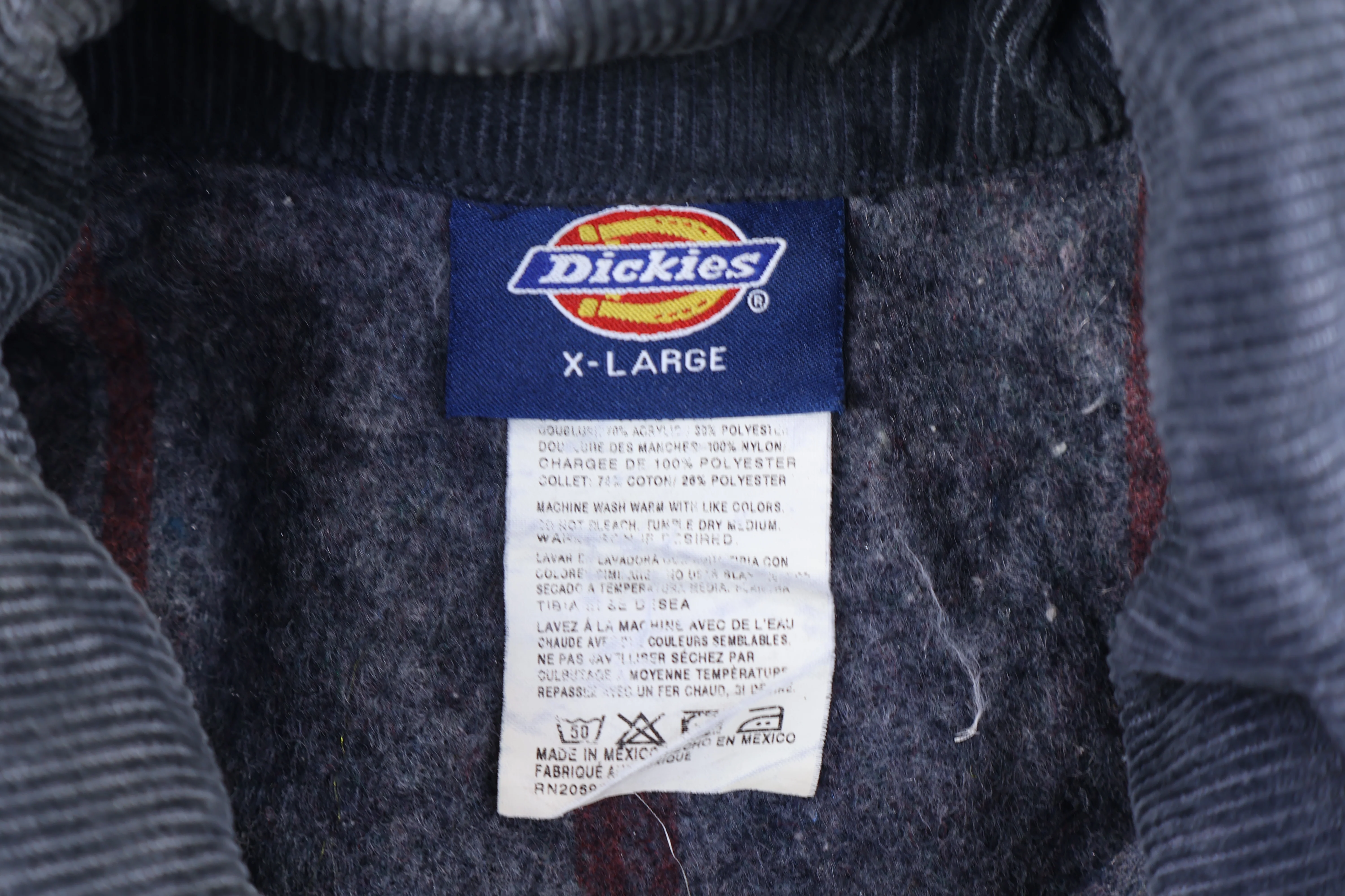 Dickies Logo Patch Blanket Lined Denim Chore Jacket - Image 3