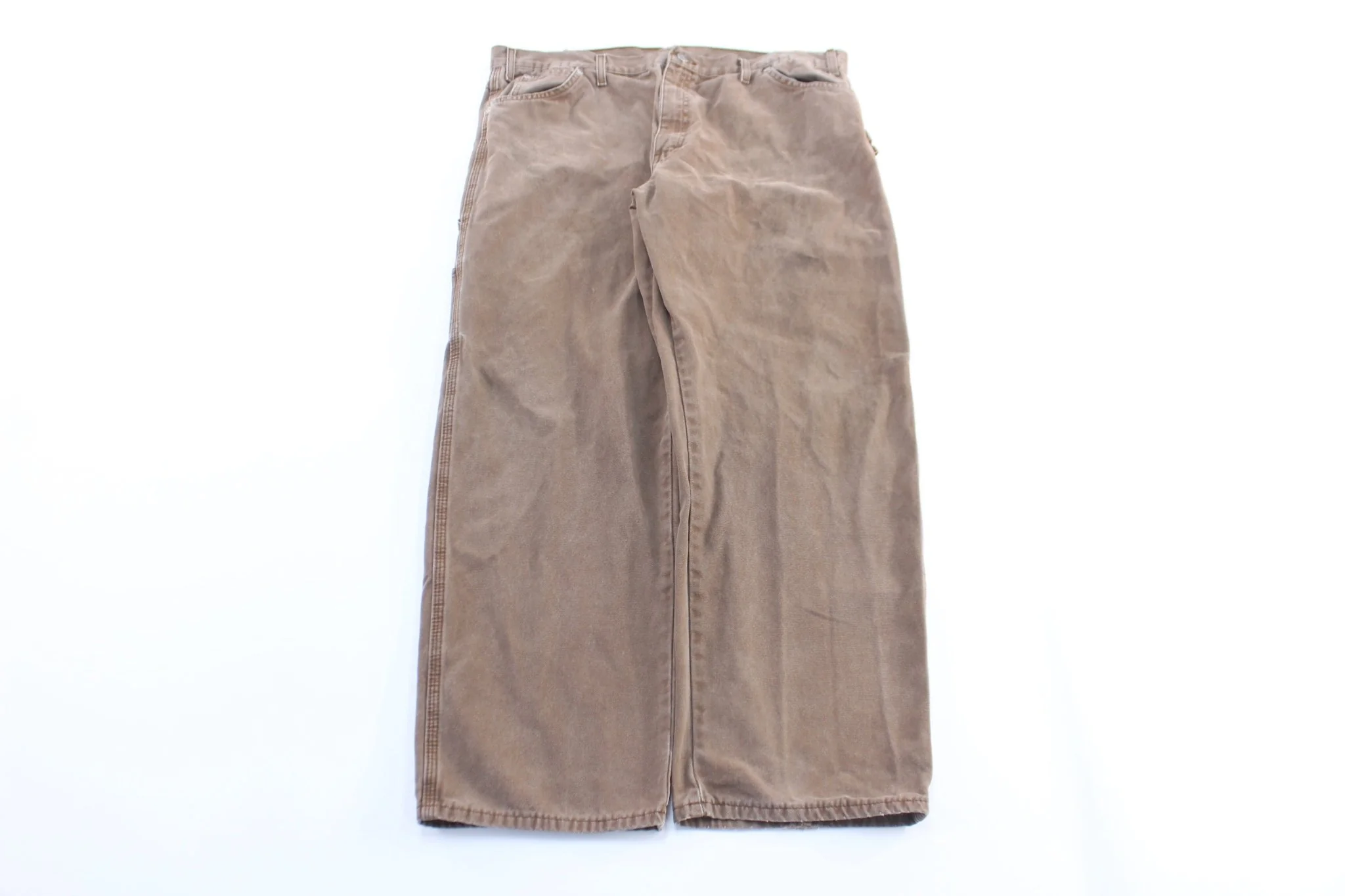 Dickie's Logo Patch Brown Carpenter Pants