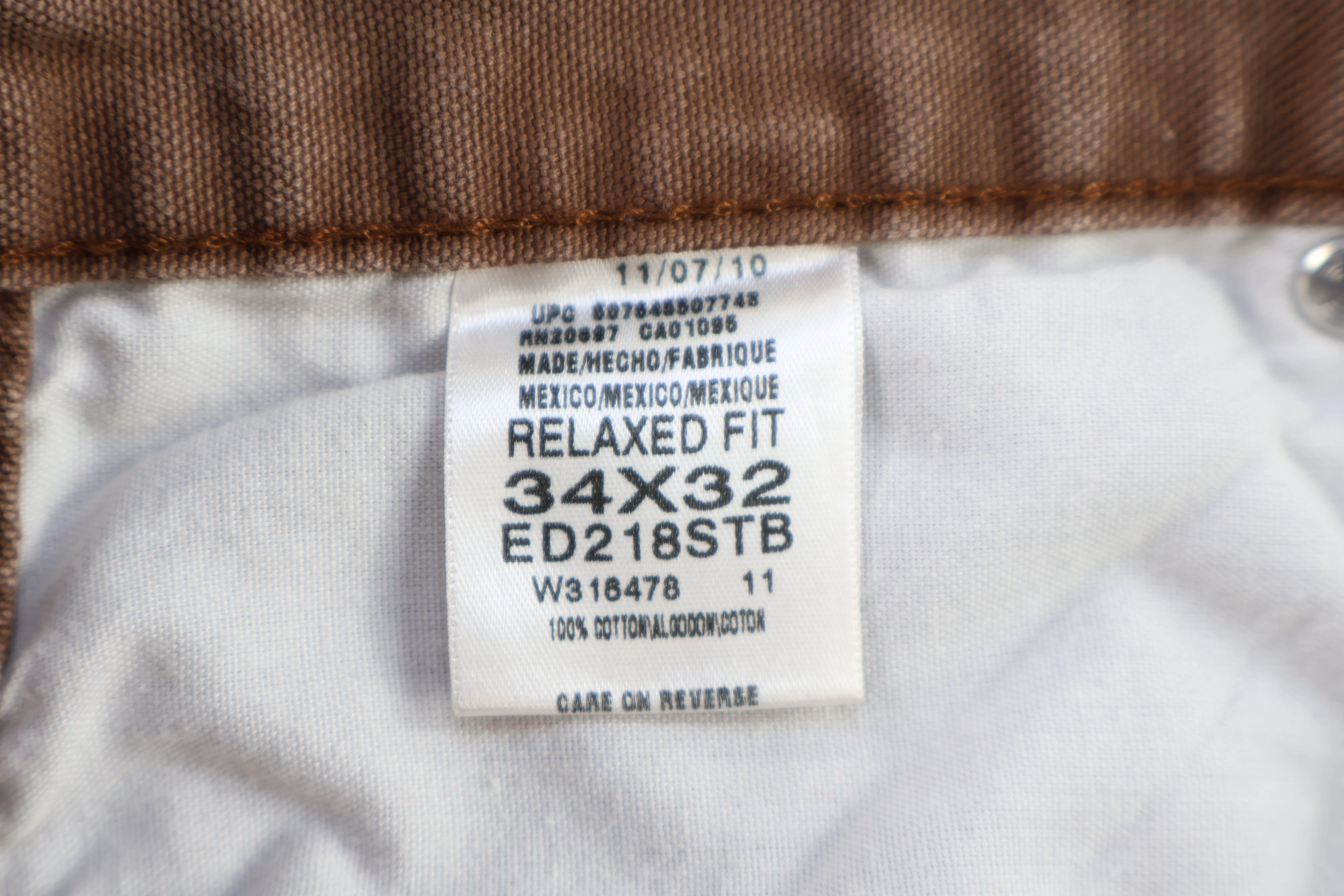 Dickies Logo Patch Brown Pants - Image 3