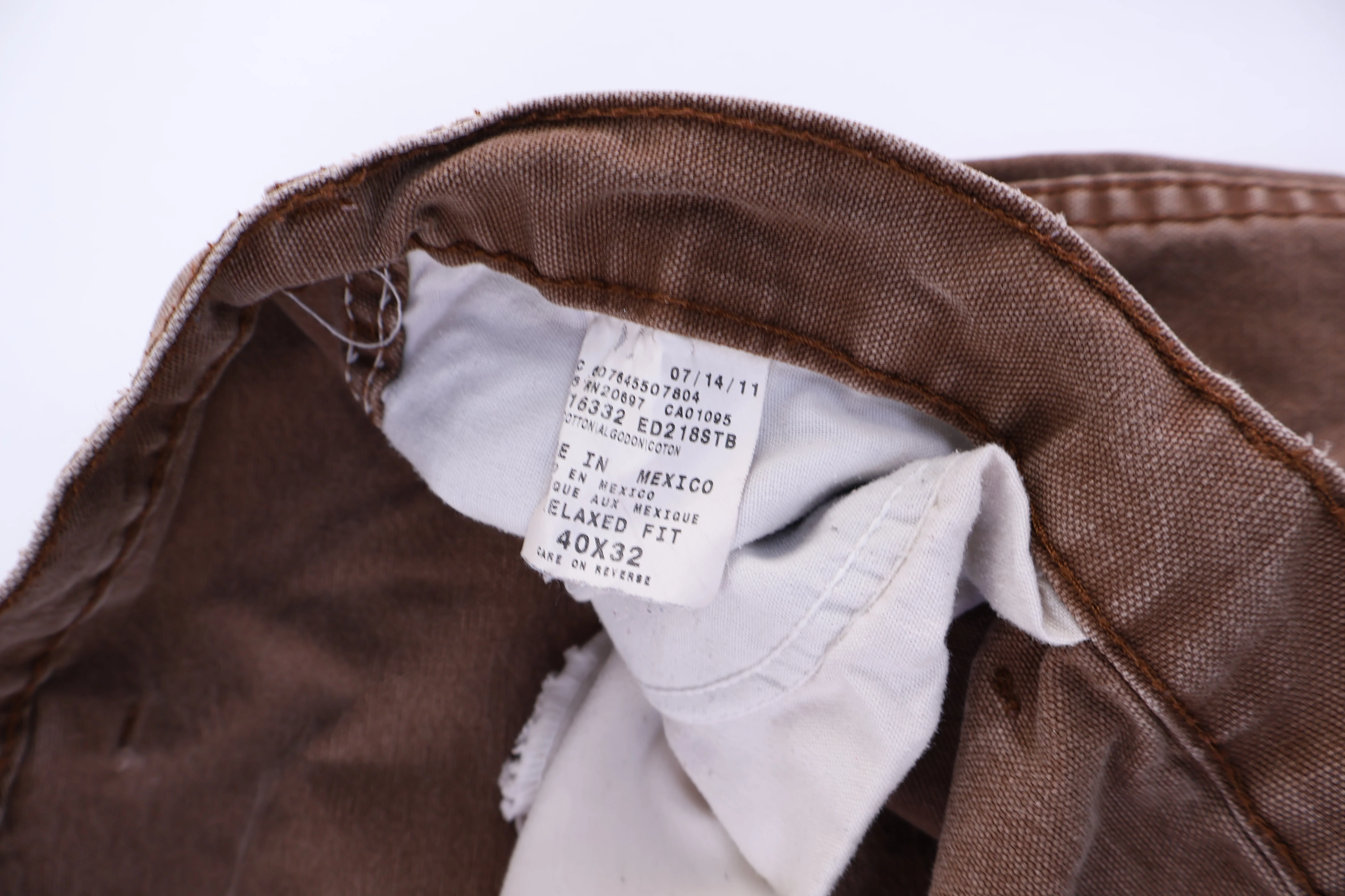 Dickies Logo Patch Brown Pants - Image 3