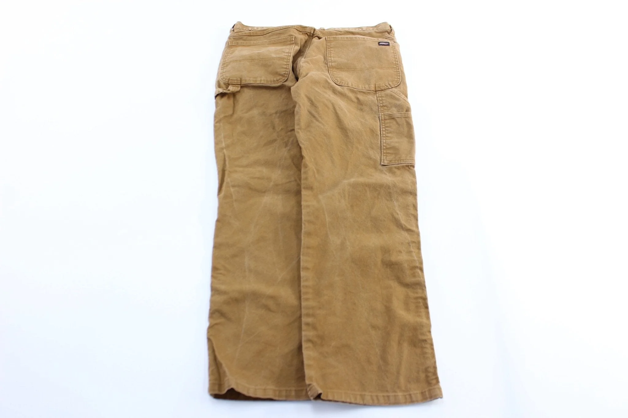 Dickie's Logo Patch Dark Khaki Carpenter Pants - Image 2