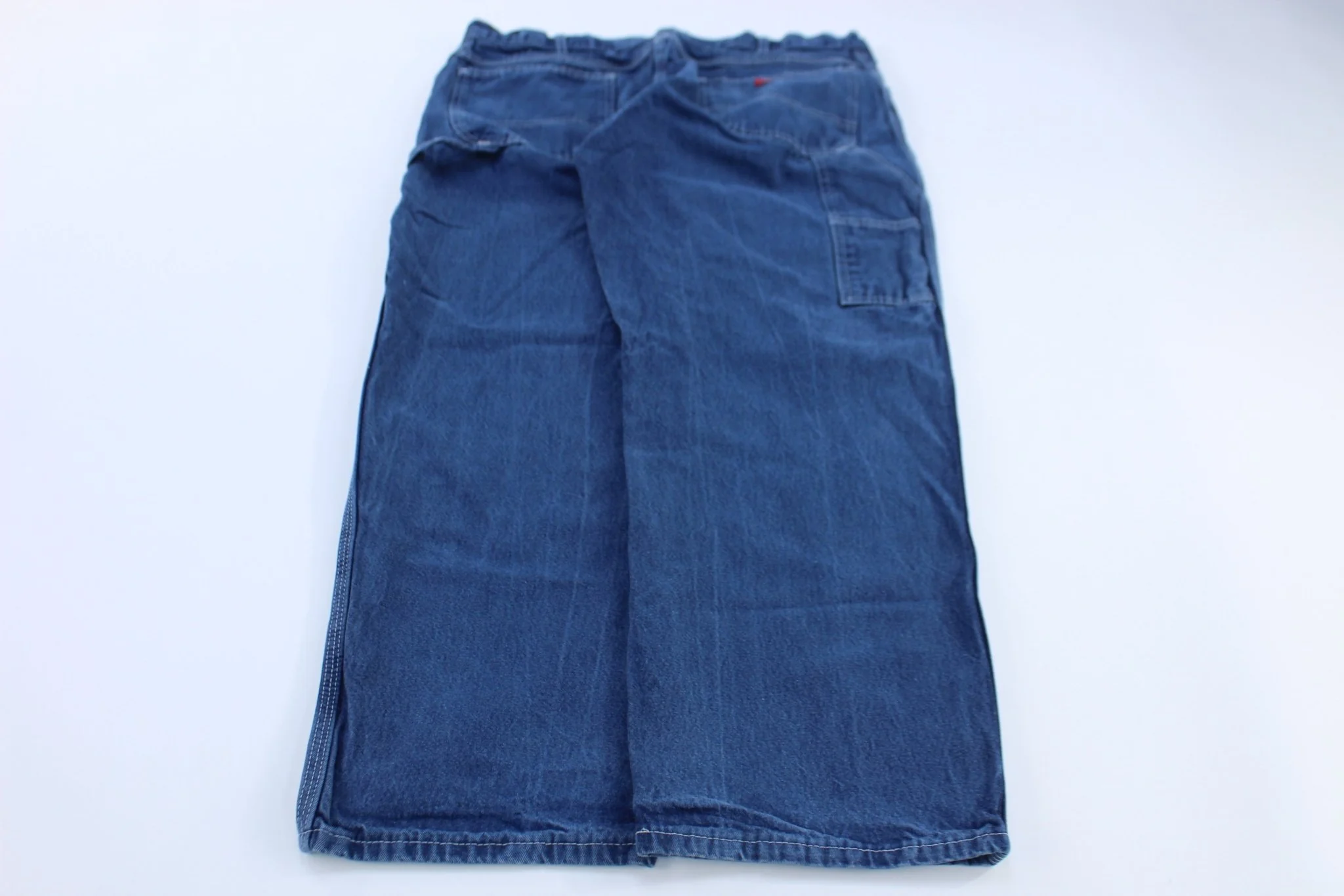 Dickie's Logo Patch Dark Wash Denim Carpenter Jeans