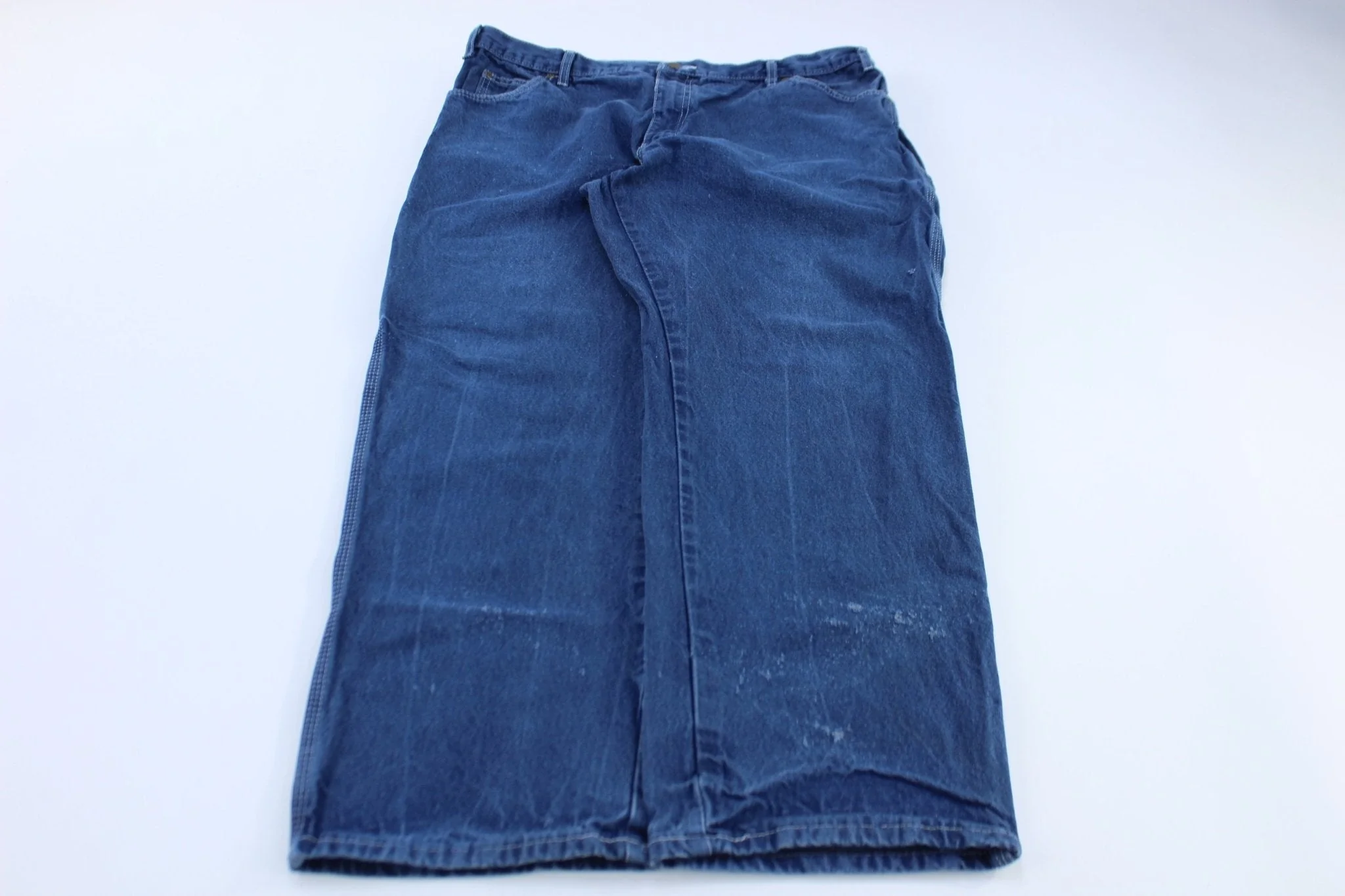 Dickie's Logo Patch Dark Wash Denim Carpenter Jeans - Image 2
