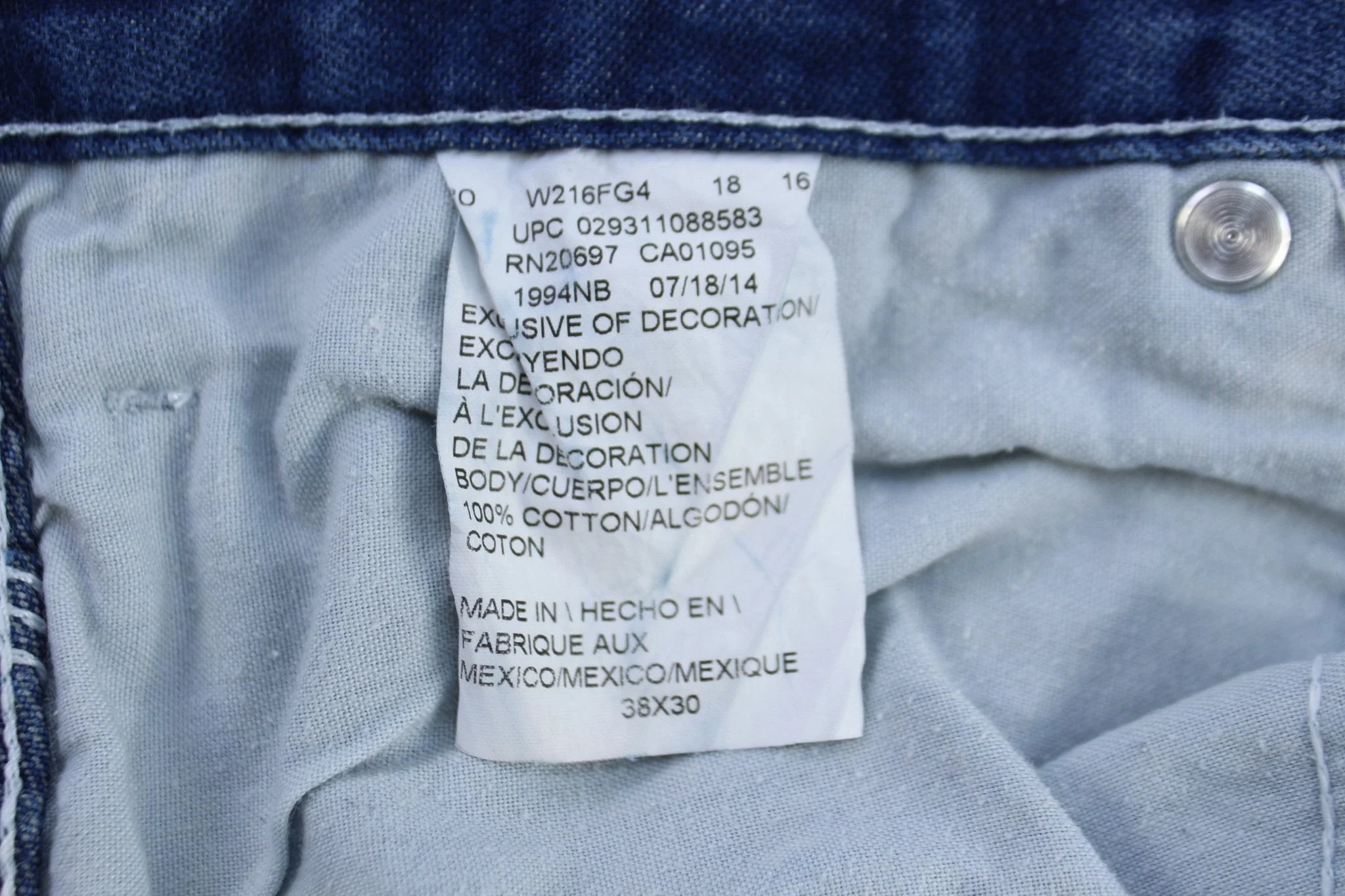 Dickie's Logo Patch Dark Wash Denim Carpenter Jeans - Image 4