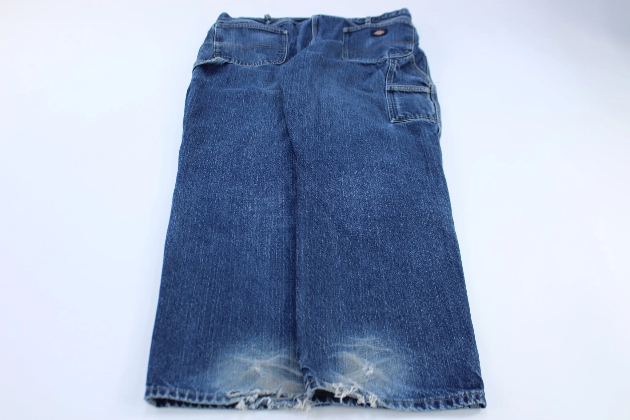 Dickie's Logo Patch Dark Wash Denim Carpenter Jeans