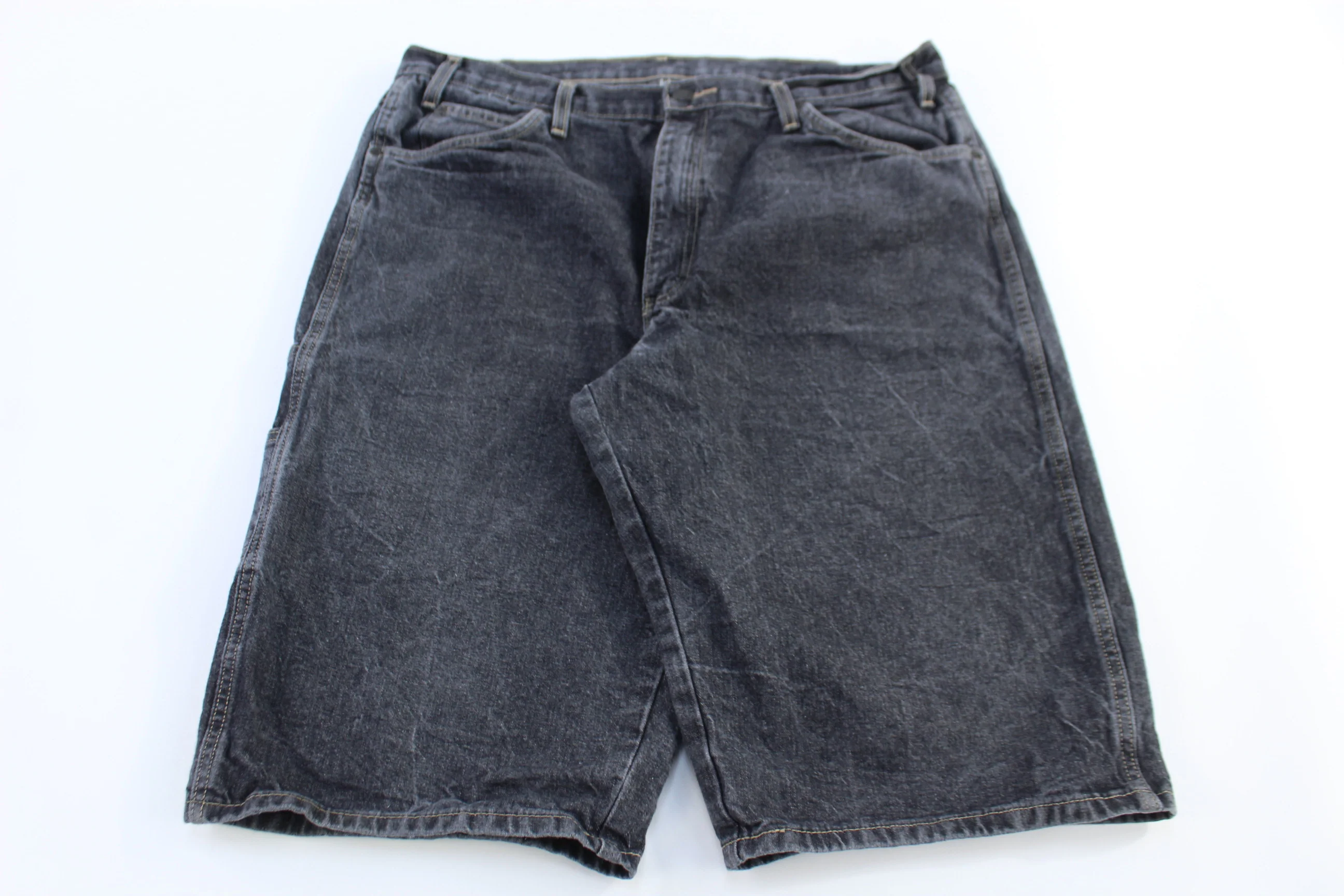 Dickie's Logo Patch Dark Wash Shorts