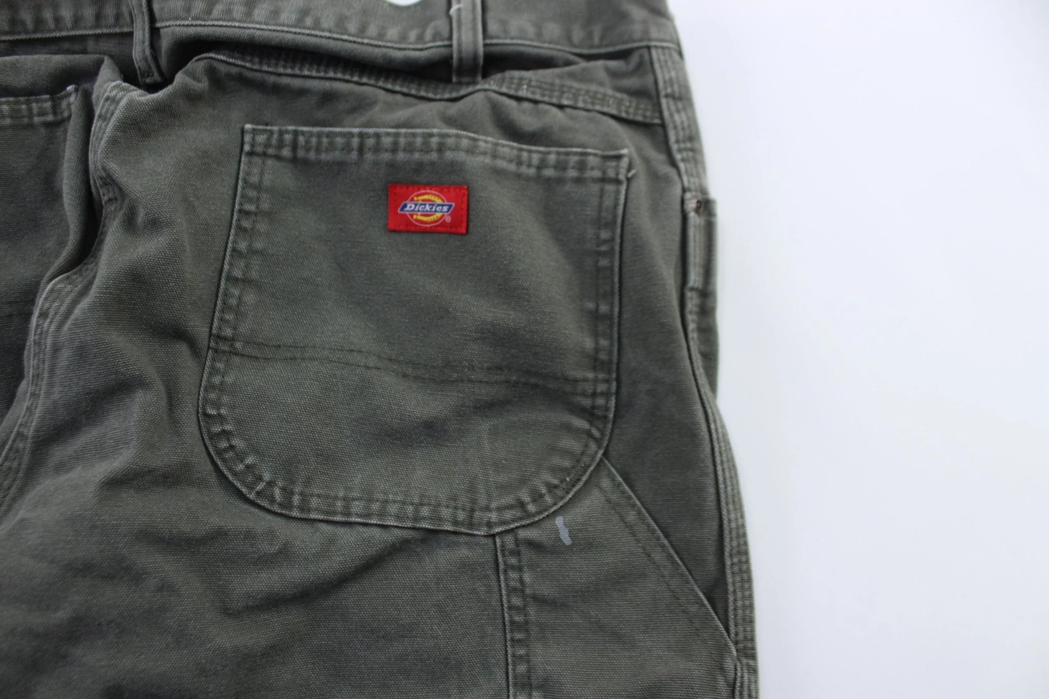 Dickie's Logo Patch Green Carpenter Pants - Image 4
