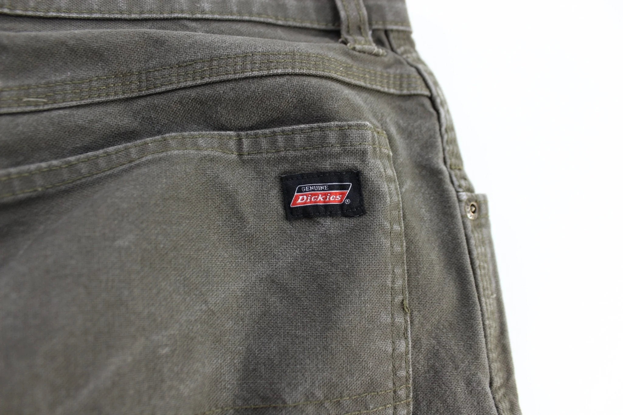 Dickie's Logo Patch Green Carpenter Pants - Image 3