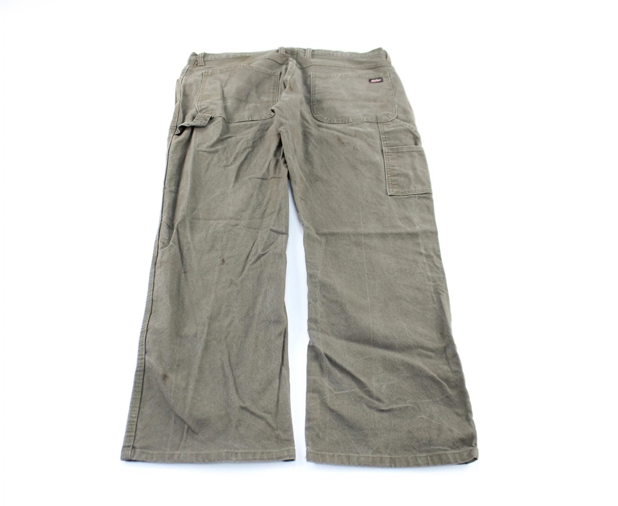 Dickie's Logo Patch Green Workwear Pants - Image 2