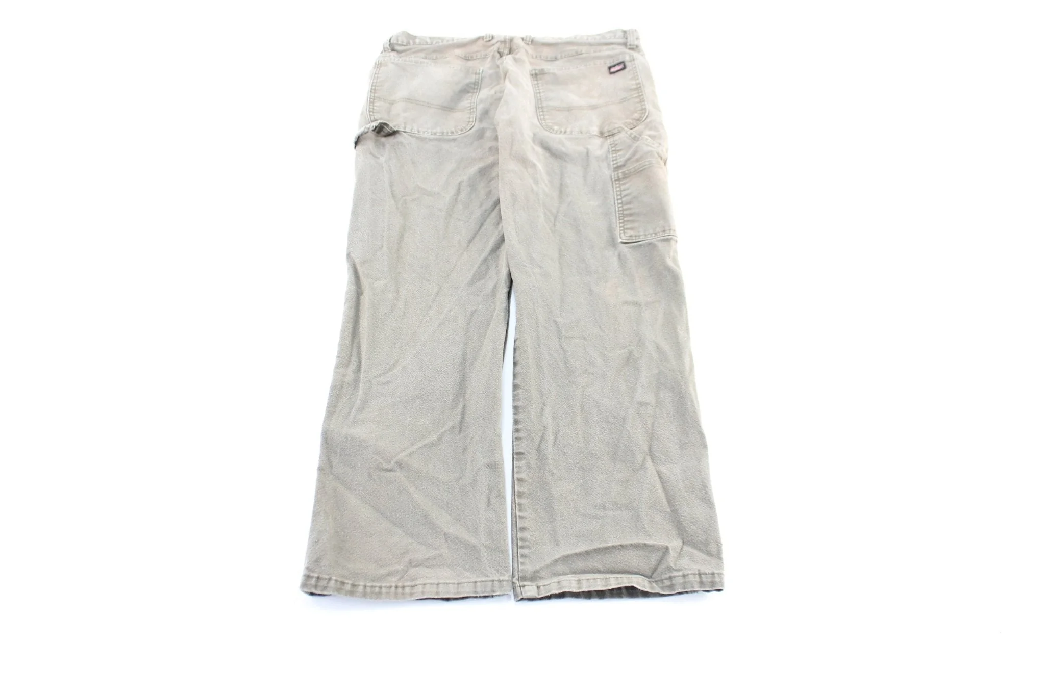 Dickie's Logo Patch Green Workwear Pants - Image 2