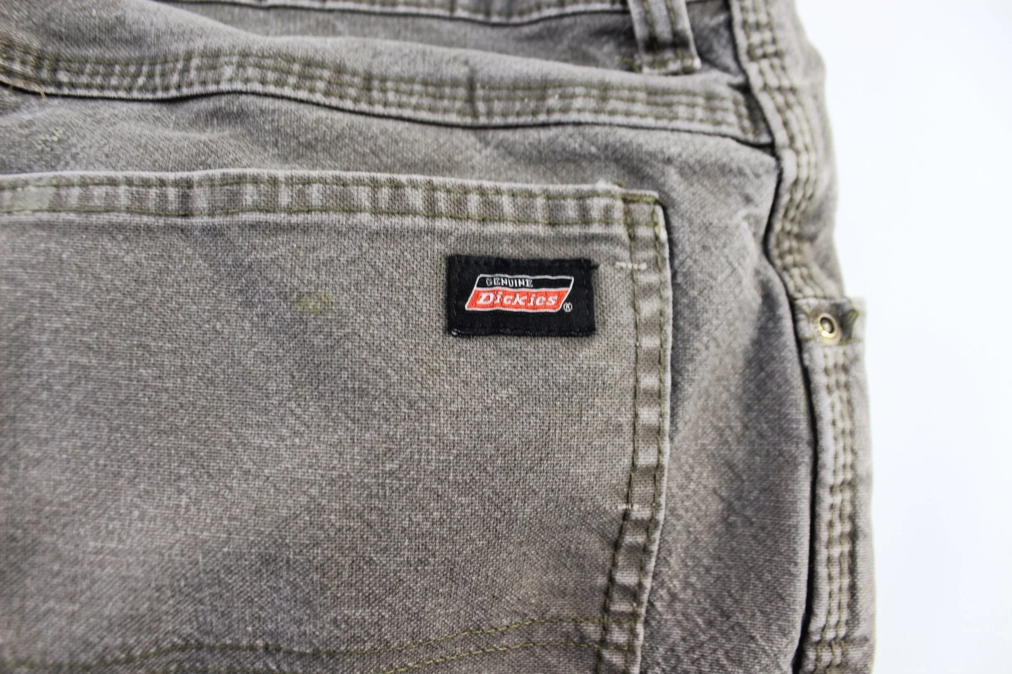 Dickie's Logo Patch Grey Carpenter Pants - Image 3