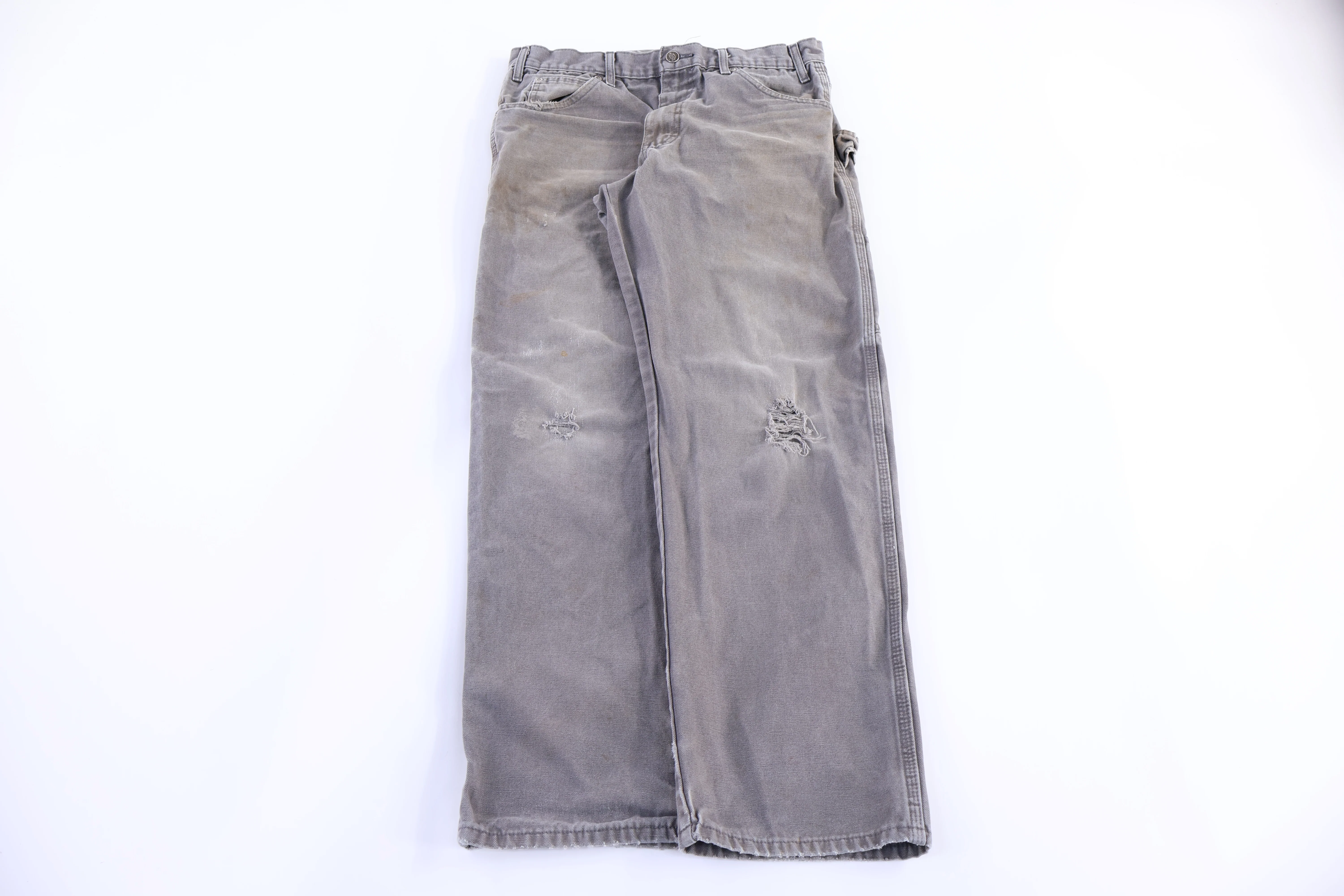 Dickies Logo Patch Grey Carpenter Pants