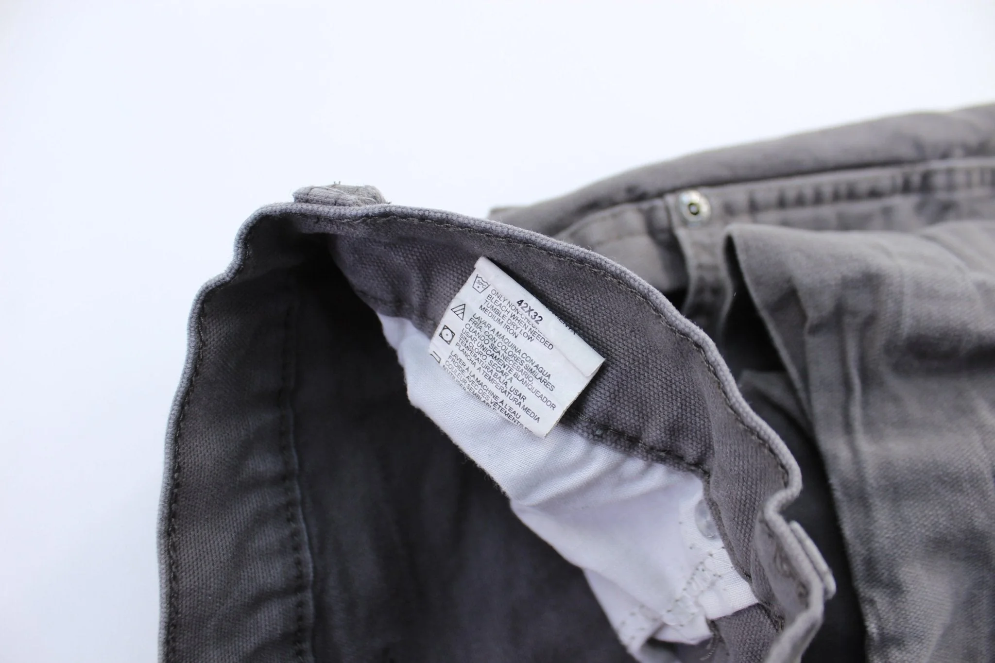 Dickie's Logo Patch Grey Pants - Image 3