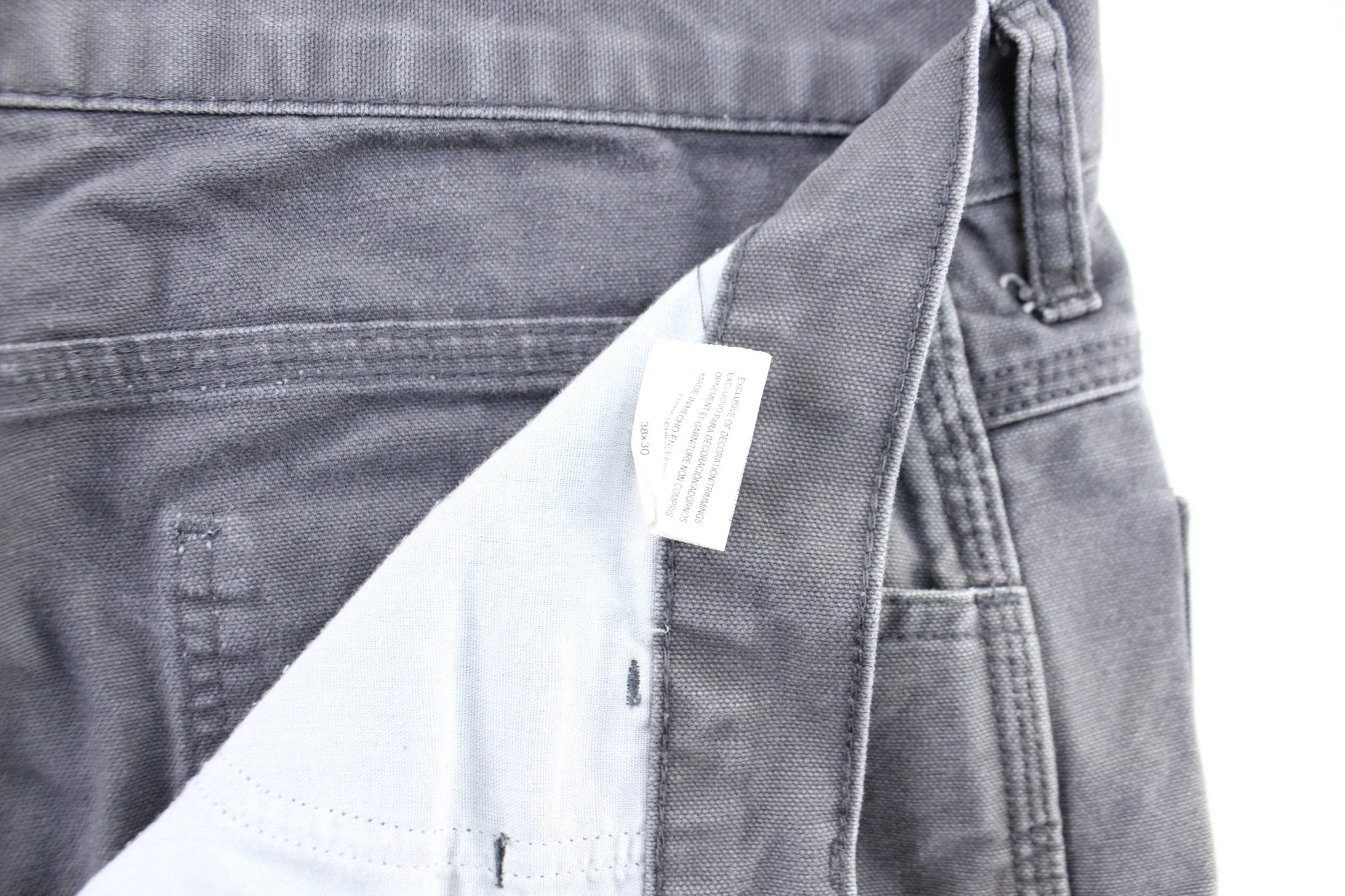 Dickie's Logo Patch Grey Workwear Pants - Image 4
