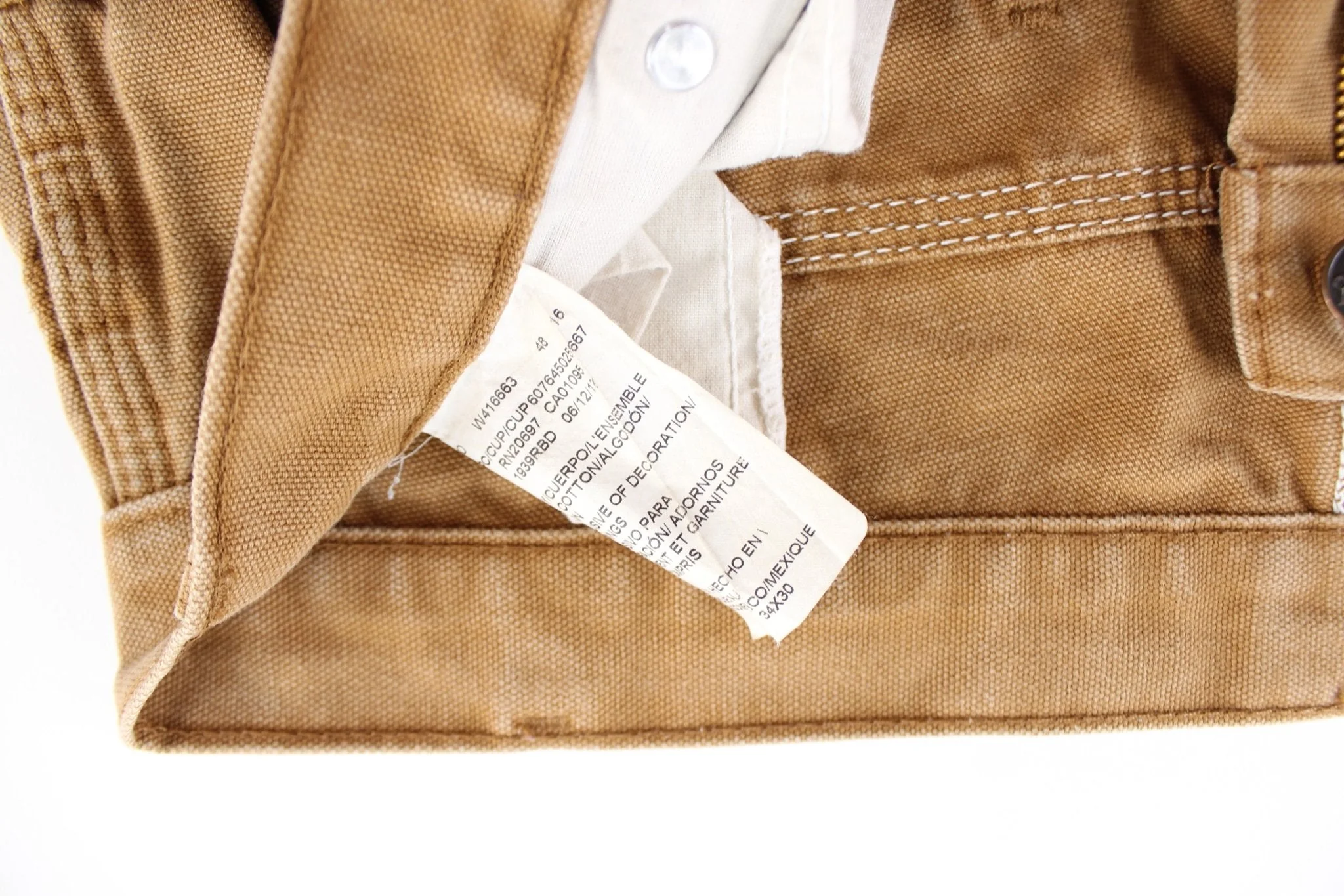 Dickie's Logo Patch Khaki Workwear Pants - Image 3