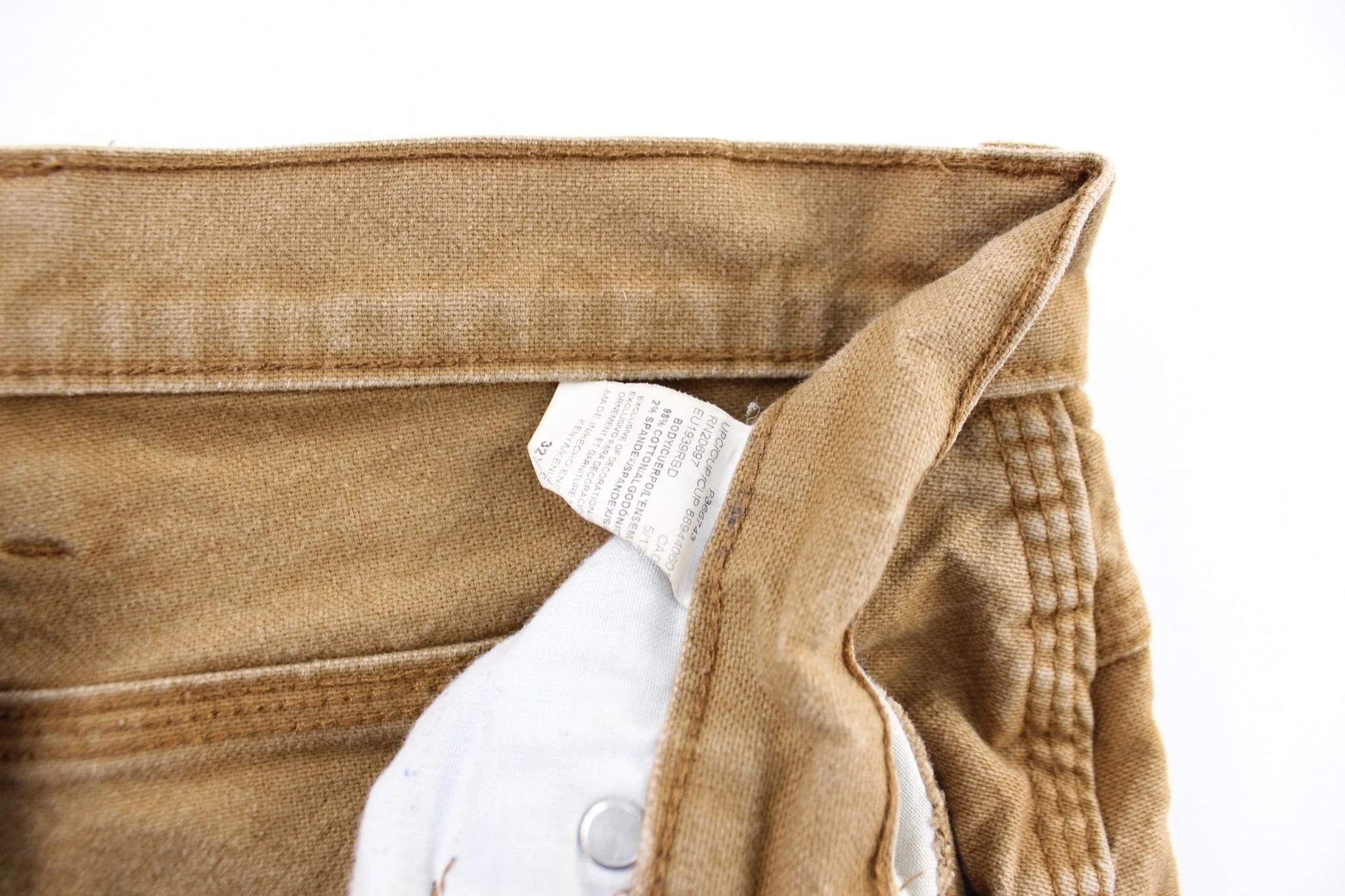 Dickie's Logo Patch Khaki Workwear Pants - Image 3