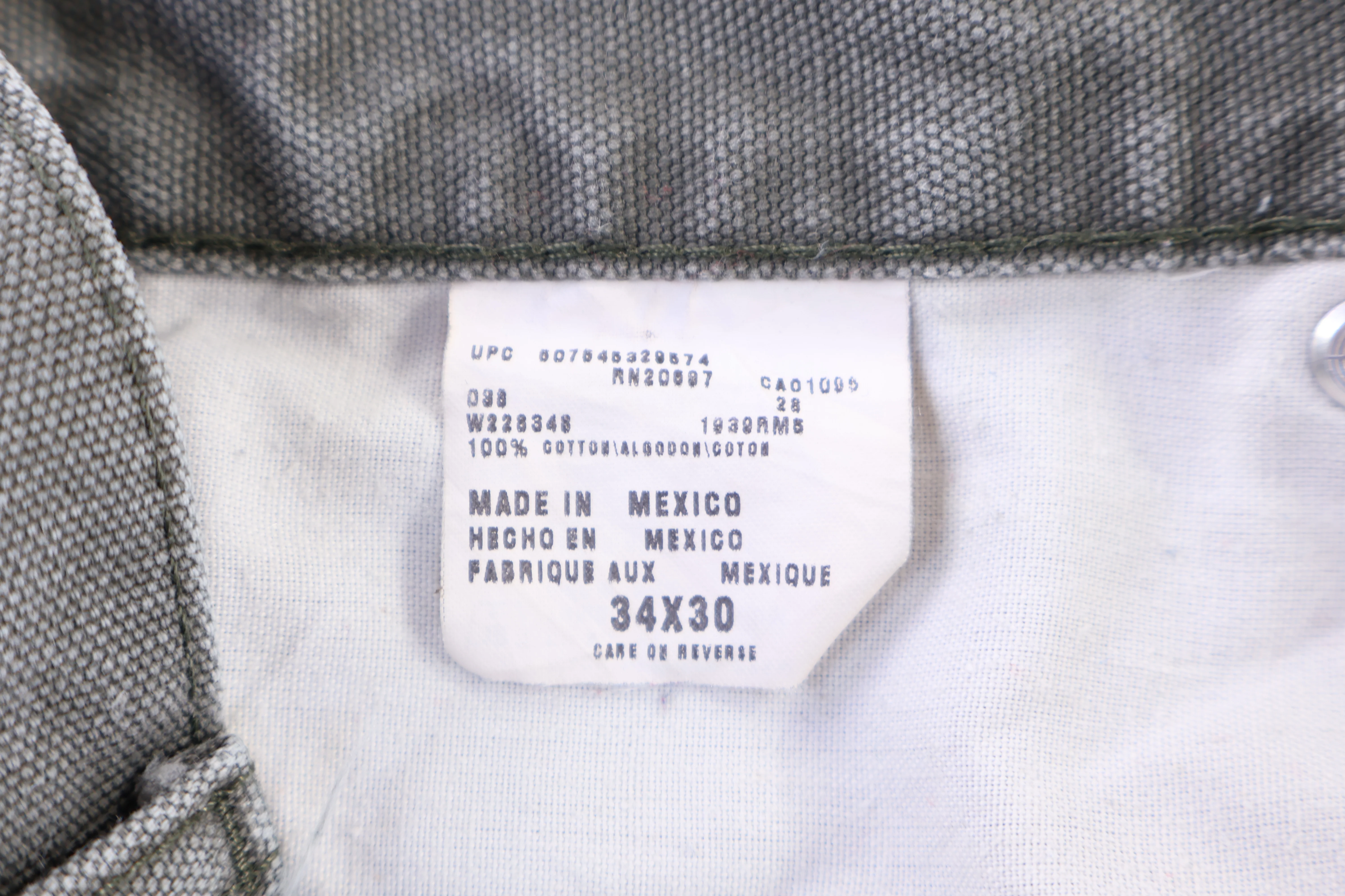 Dickies Logo Patch Olive Green Pants - Image 3