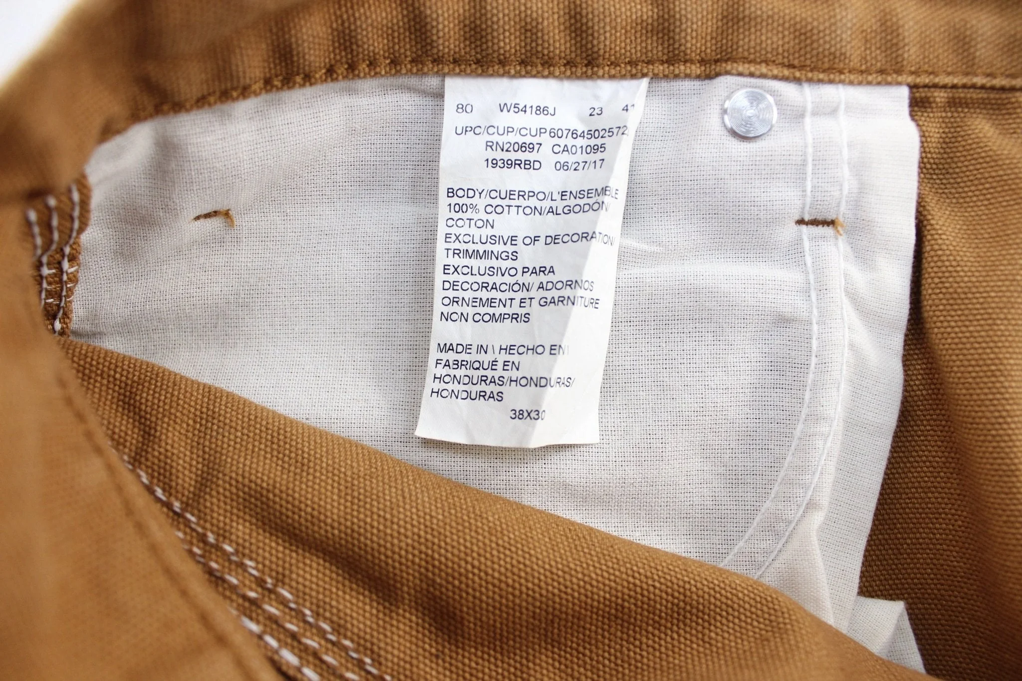 Dickie's Logo Patch Tan Carpenter Pants - Image 4