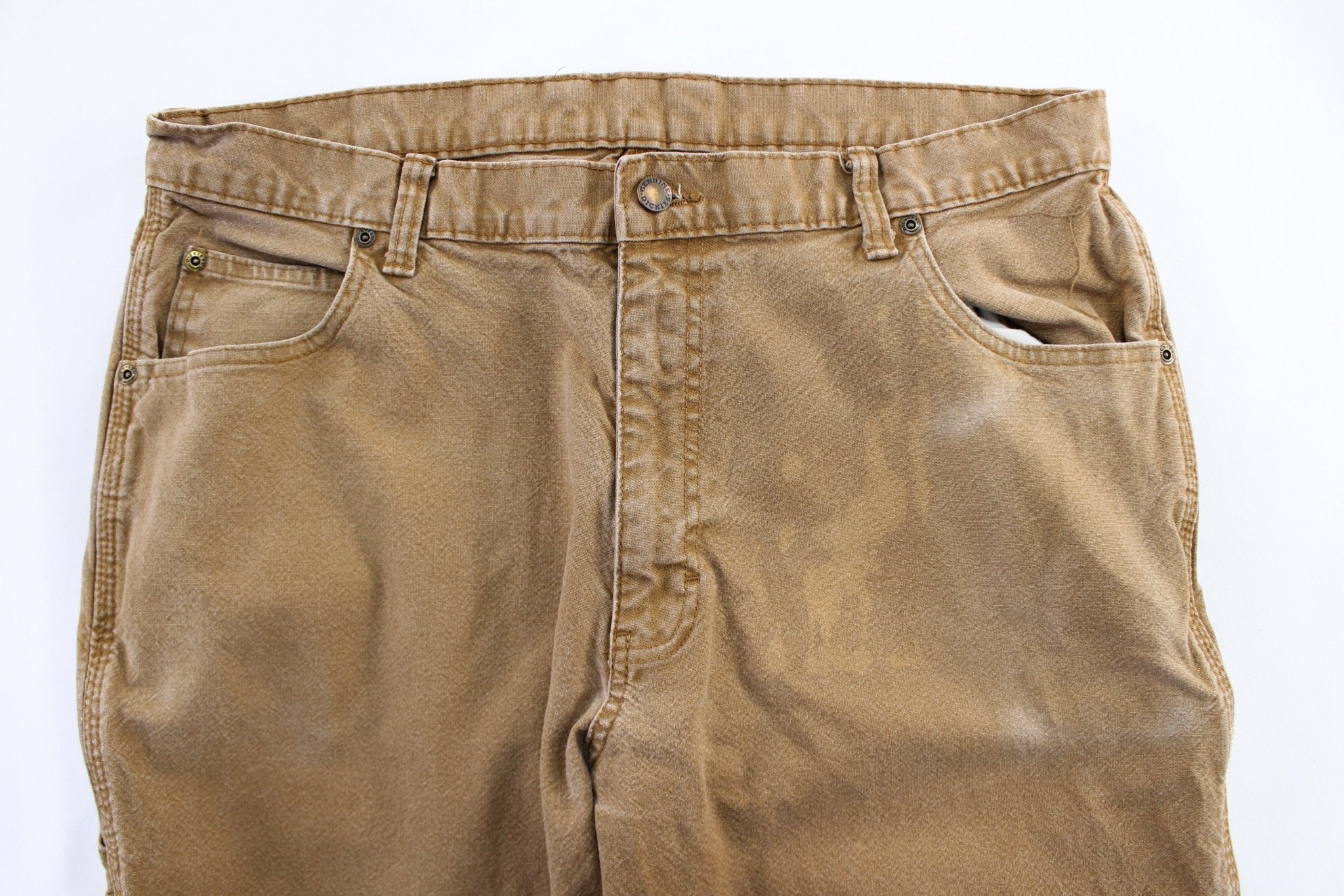 Dickie's Logo Patch Tan Carpenter Pants - Image 4